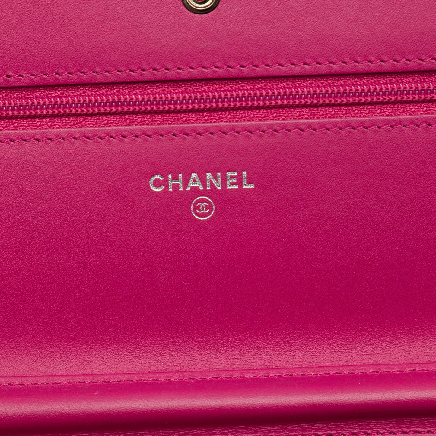 Chanel CC Quilted Patent Brilliant Wallet On Chain
