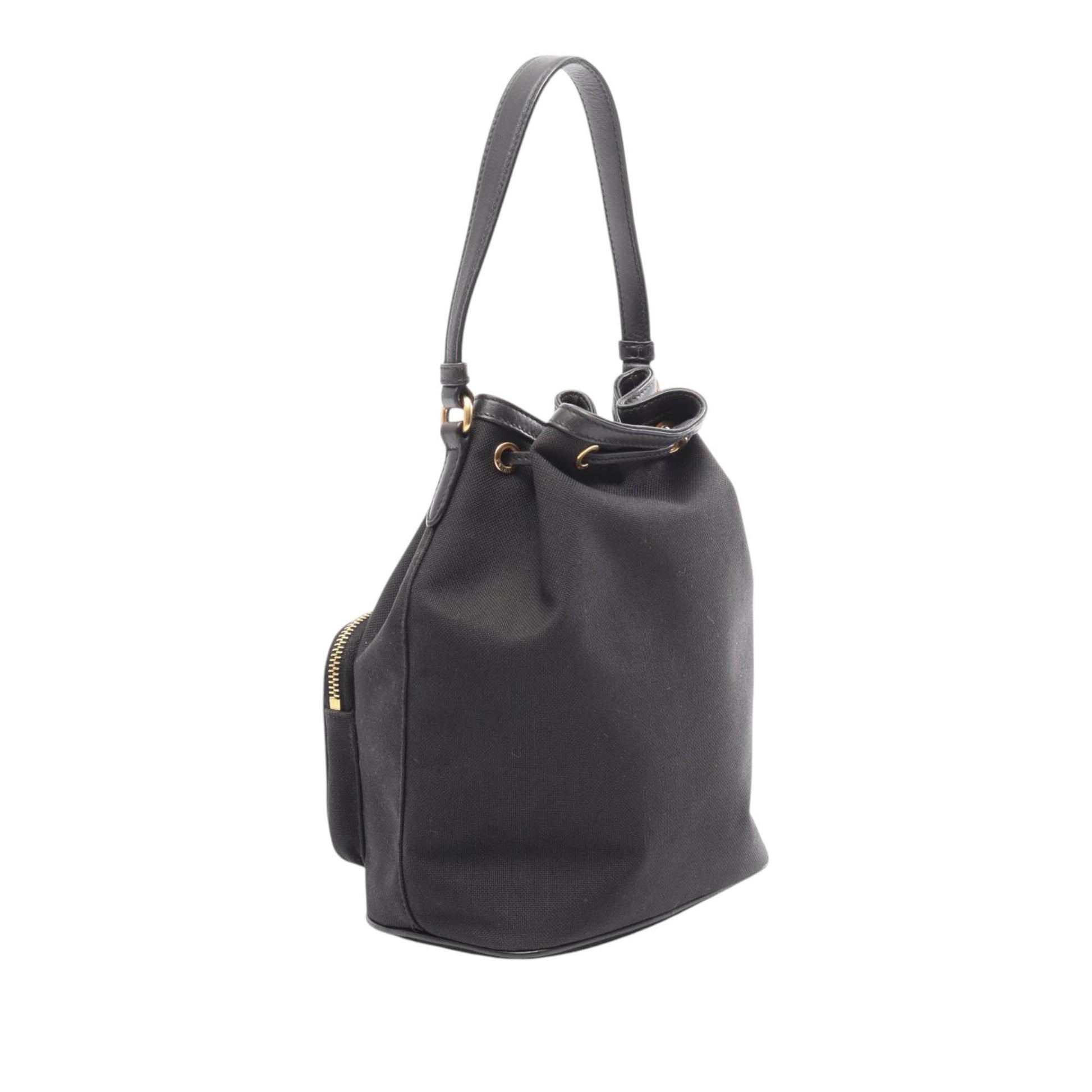 Prada Canapa Logo Duet Bucket Bag