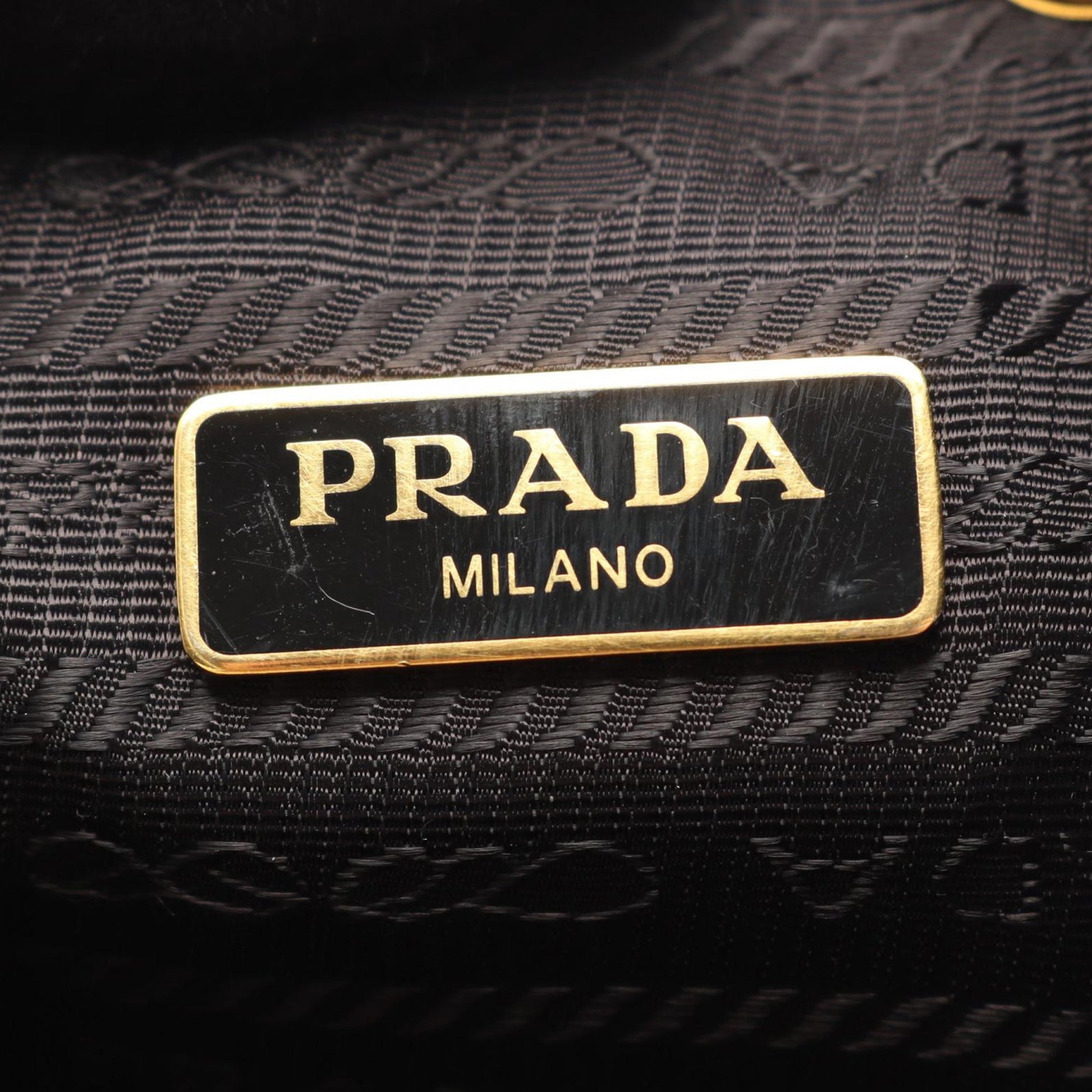 Prada Canapa Logo Duet Bucket Bag