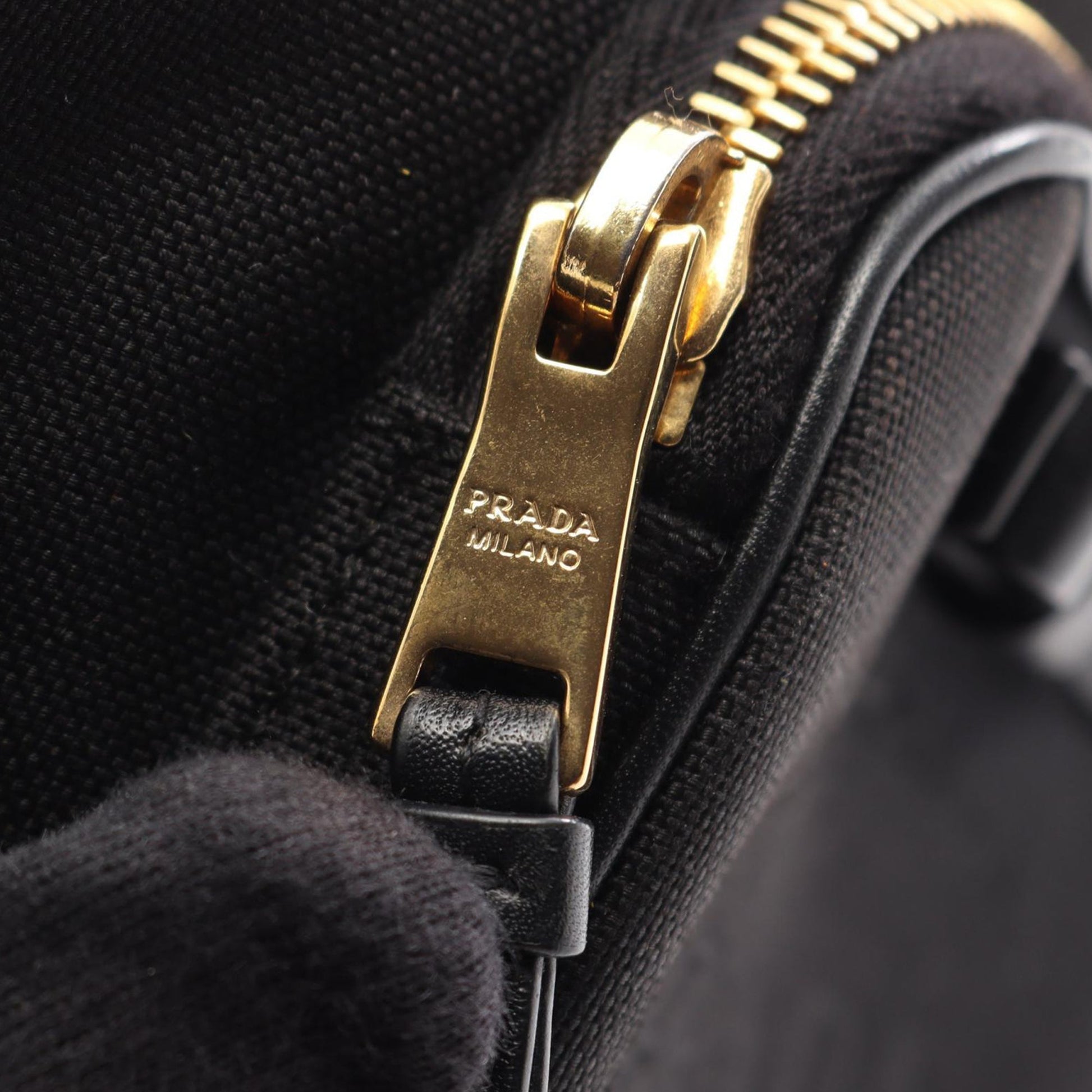 Prada Canapa Logo Duet Bucket Bag