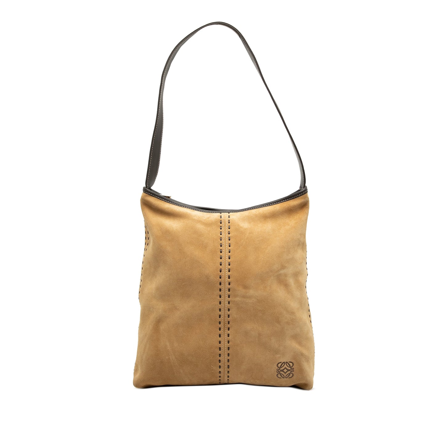 LOEWE Suede Anagram Shoulder Bag