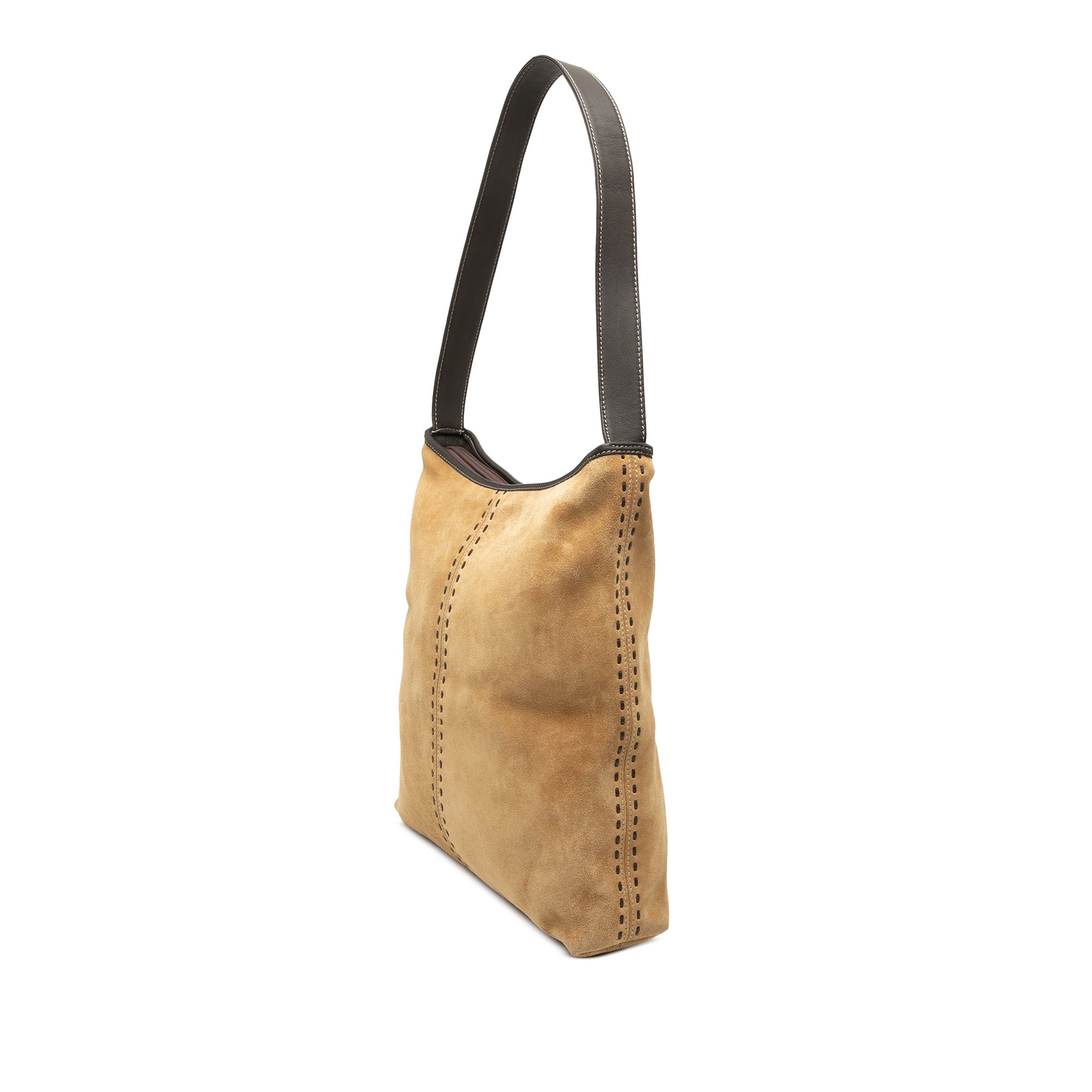 LOEWE Suede Anagram Shoulder Bag