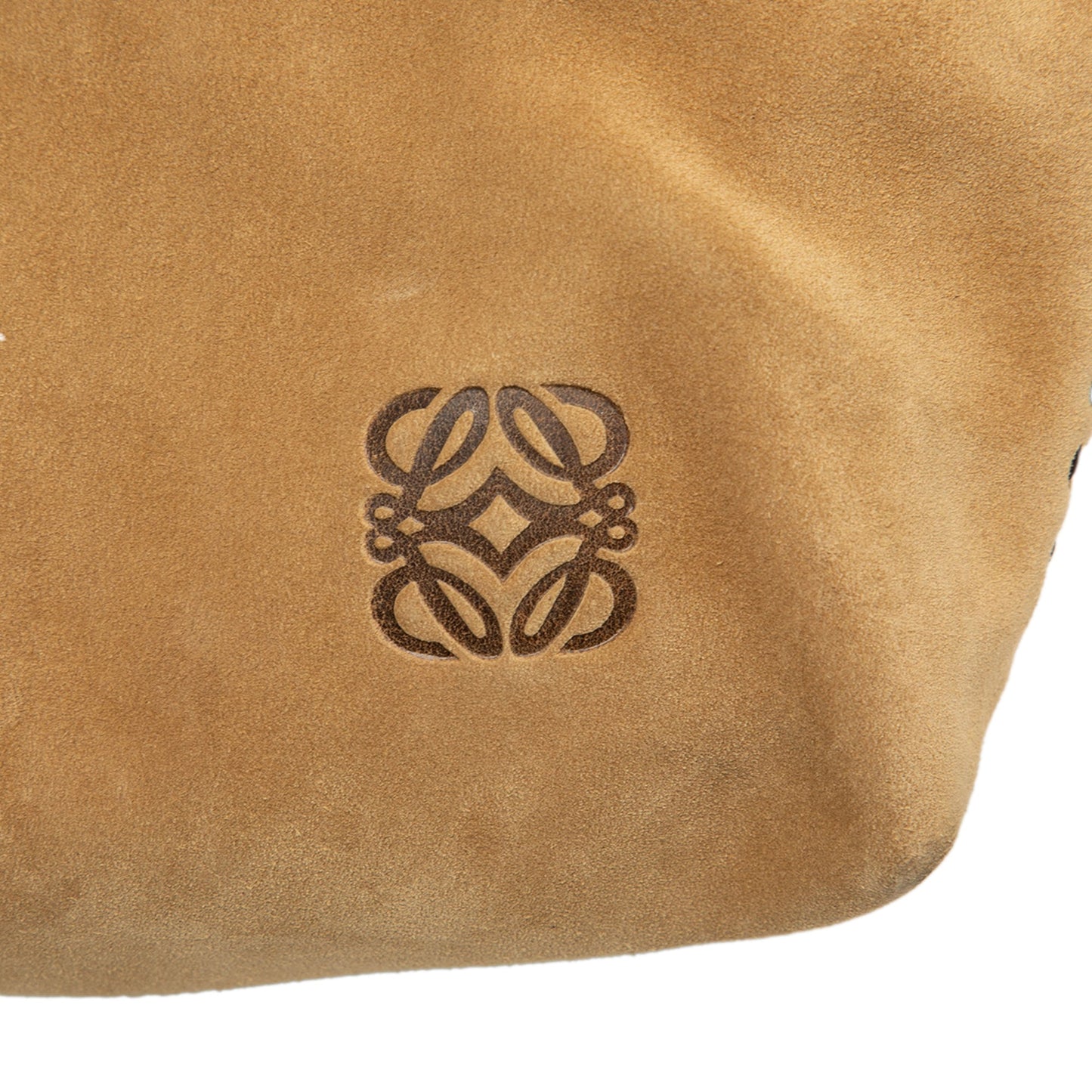 LOEWE Suede Anagram Shoulder Bag