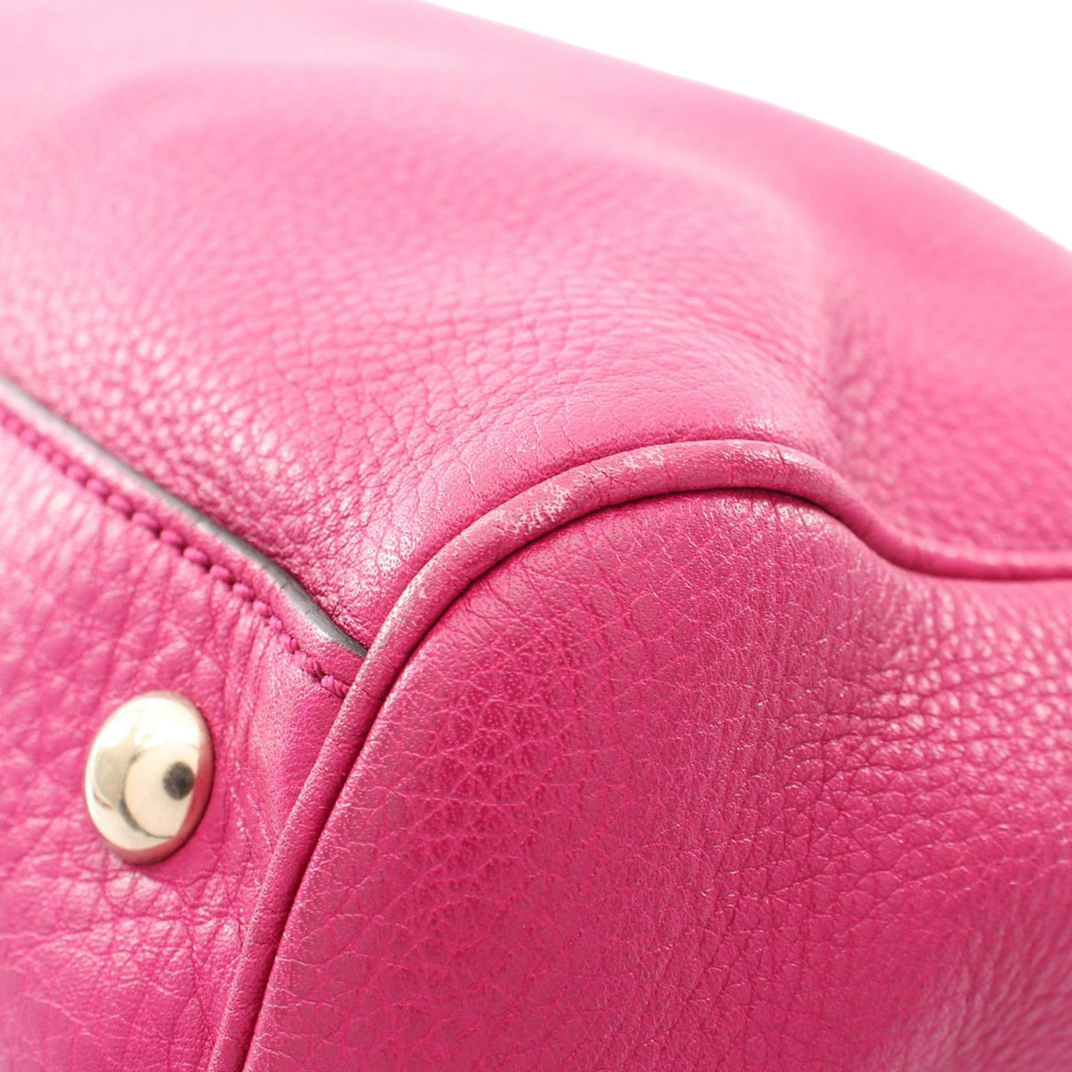 Gucci Medium Calfskin Bamboo Shopper Satchel — Pink