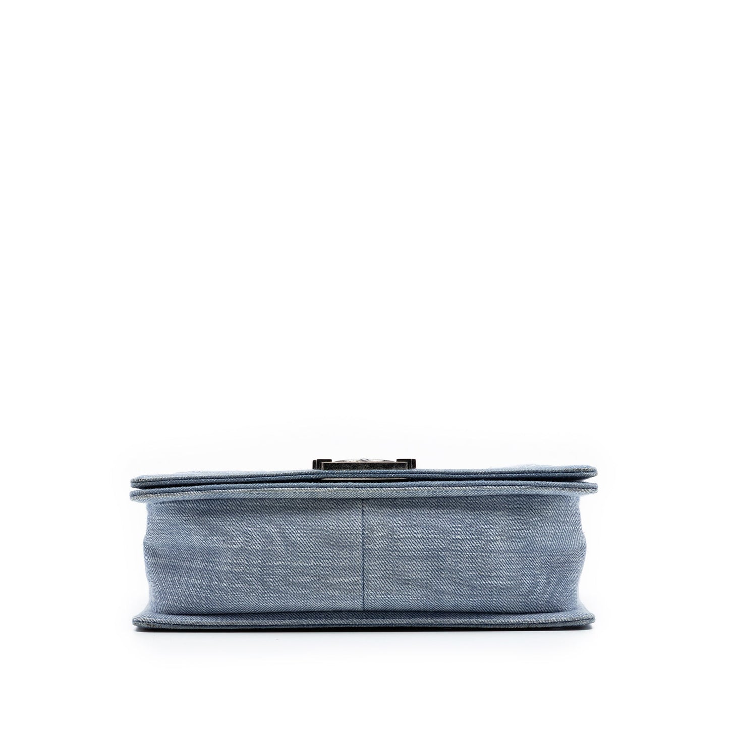 Chanel Old Medium Chevron Denim Boy Flap