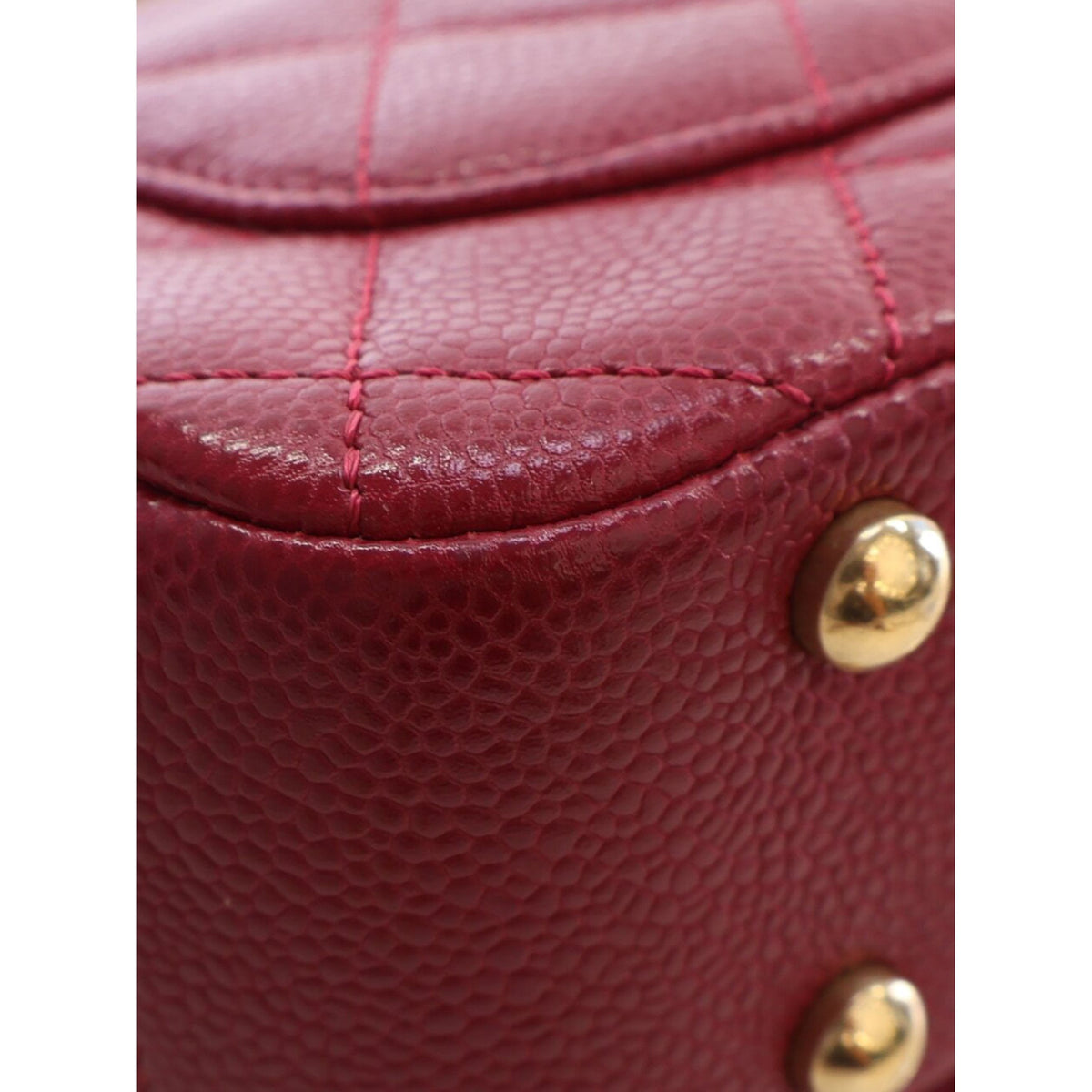 Chanel Mini Quilted Lambskin Carry Chic Flap — Red