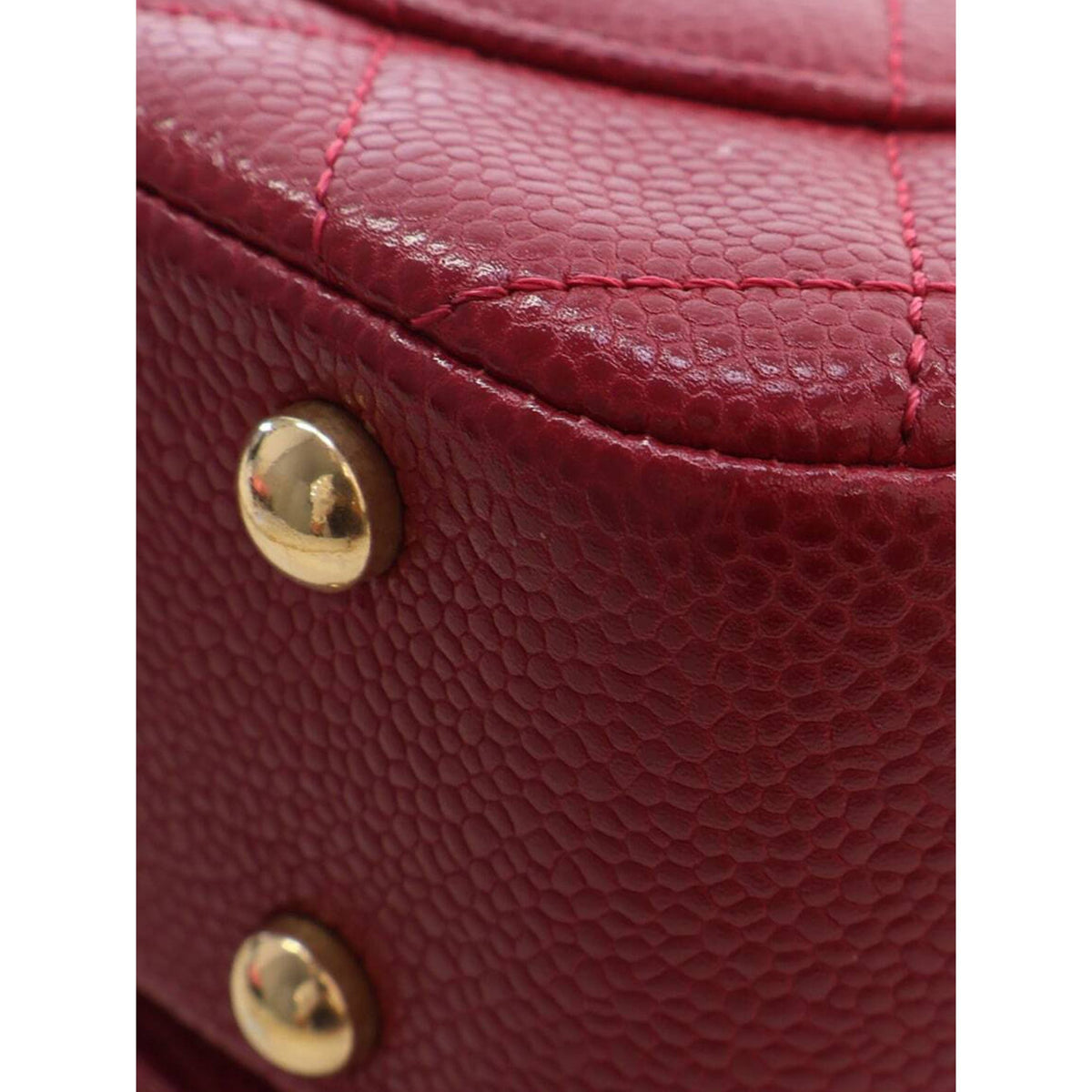Chanel Mini Quilted Lambskin Carry Chic Flap — Red