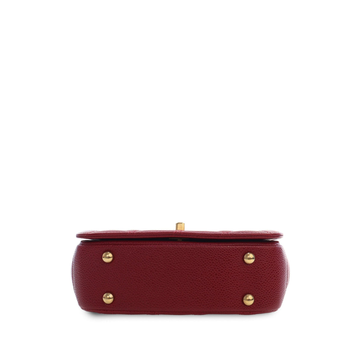 Chanel Mini Quilted Lambskin Carry Chic Flap — Red