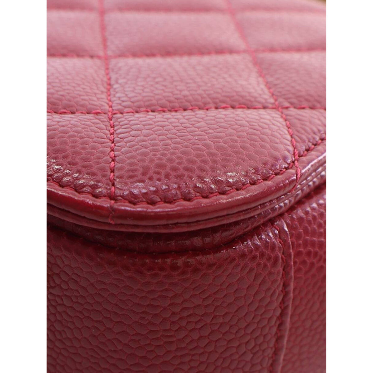 Chanel Mini Quilted Lambskin Carry Chic Flap — Red