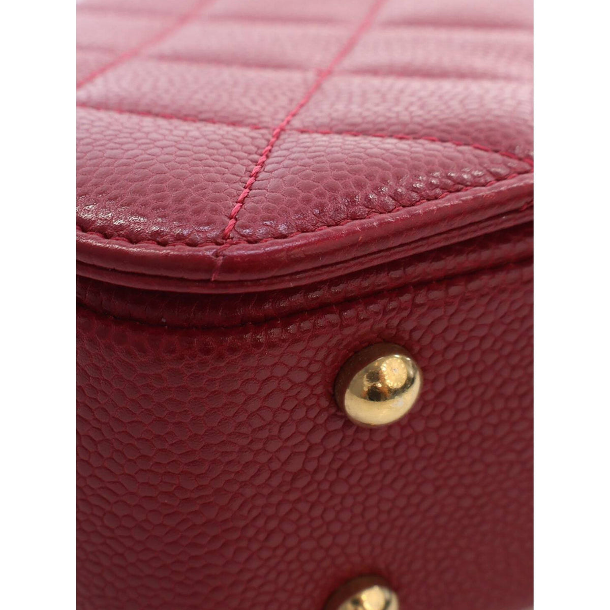 Chanel Mini Quilted Lambskin Carry Chic Flap — Red