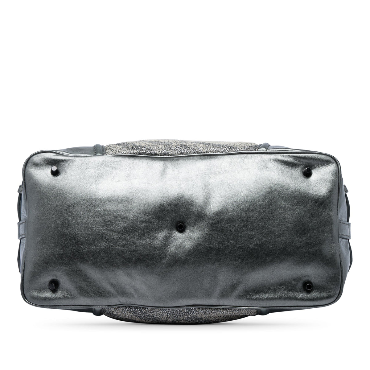 Burberry Glitter Smoke Check Canvas Check Satchel