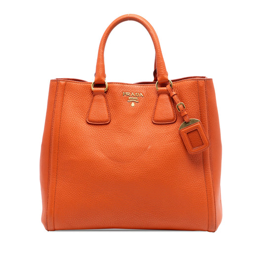 Prada Vitello Daino Open Convertible Tote