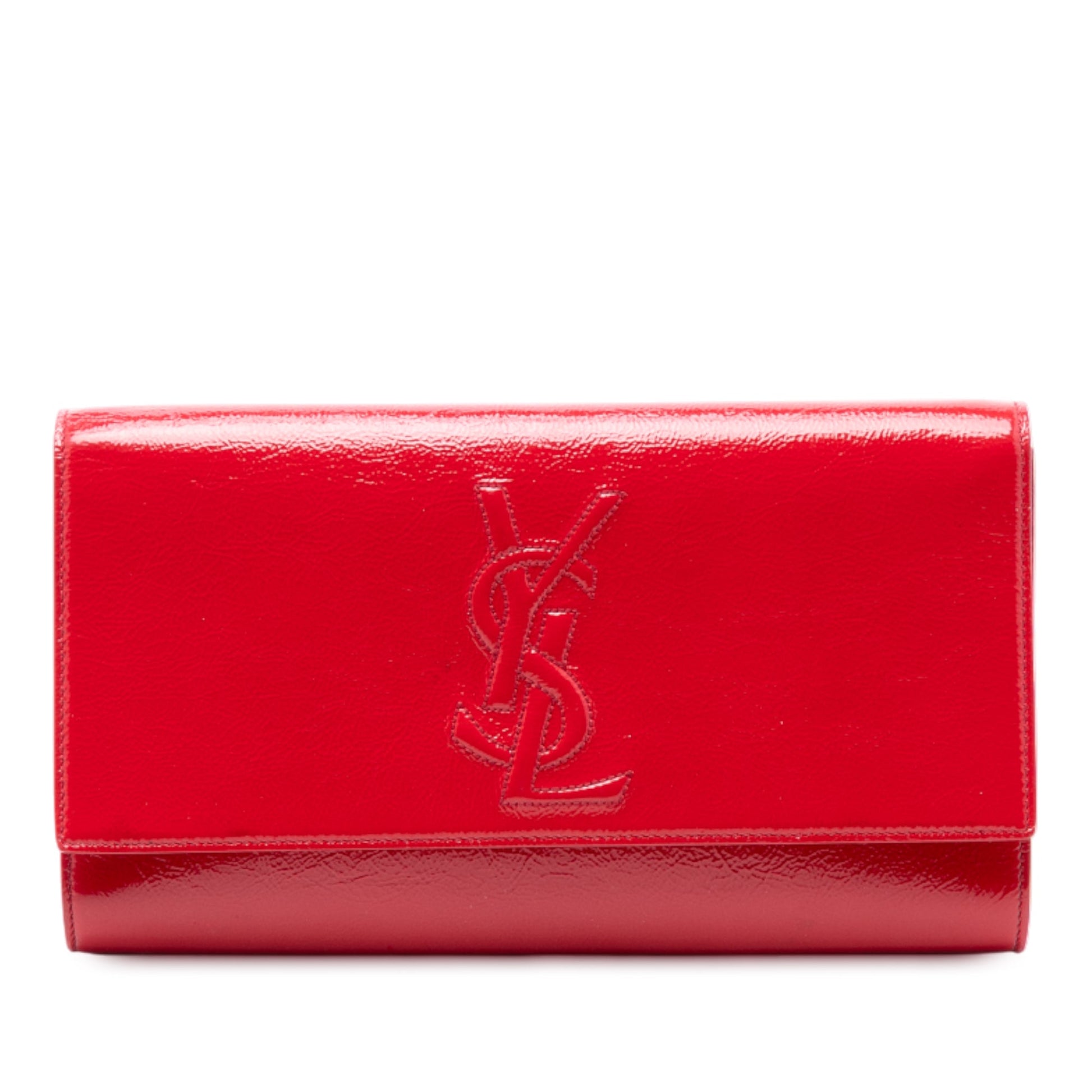 Saint Laurent Patent Belle Du Jour Clutch
