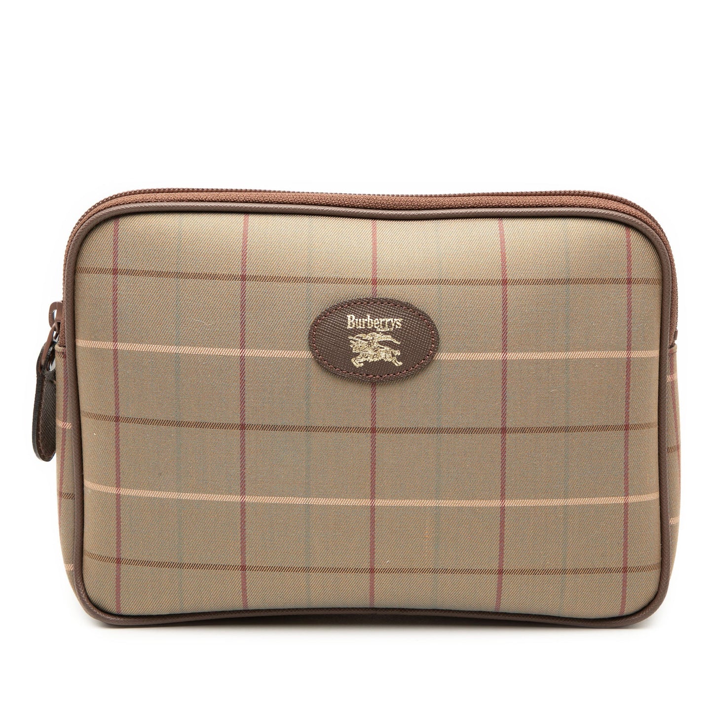Burberry Vintage Check Canvas Clutch