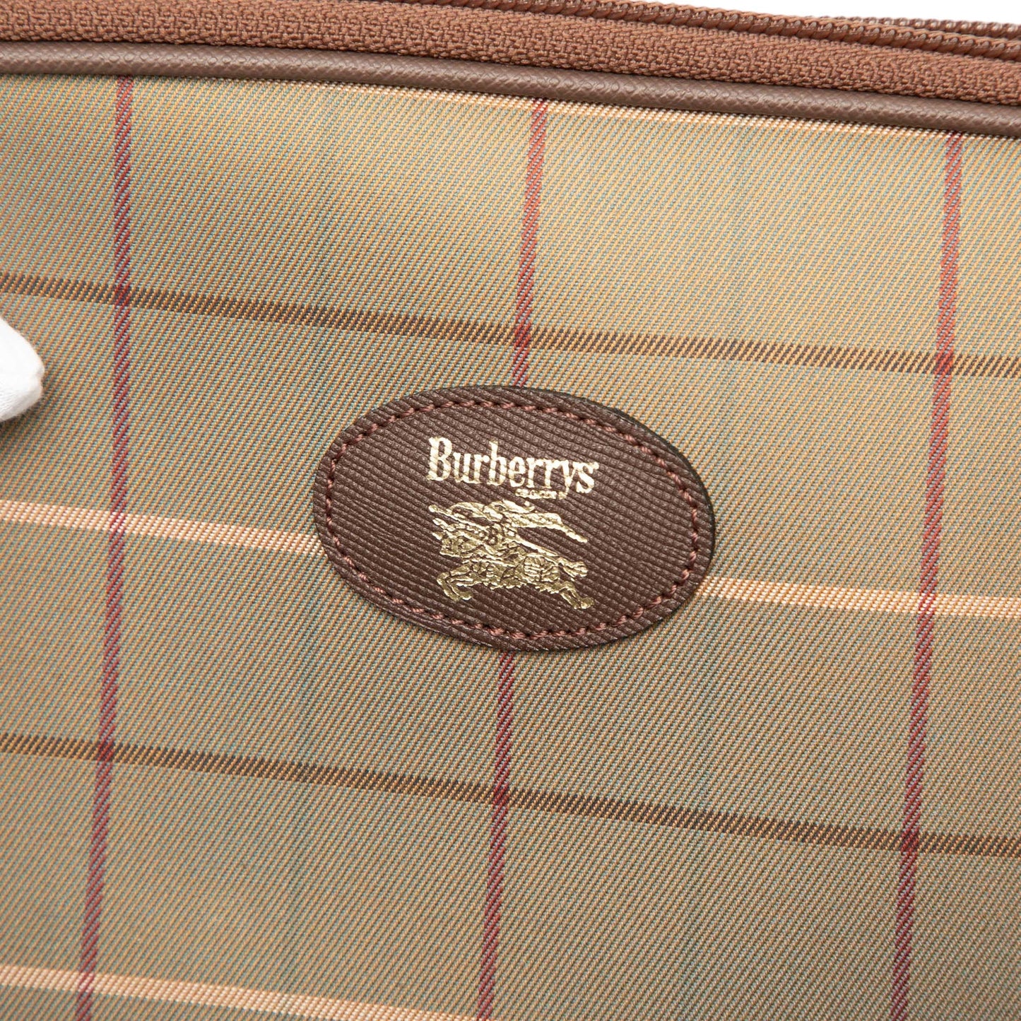 Burberry Vintage Check Canvas Clutch