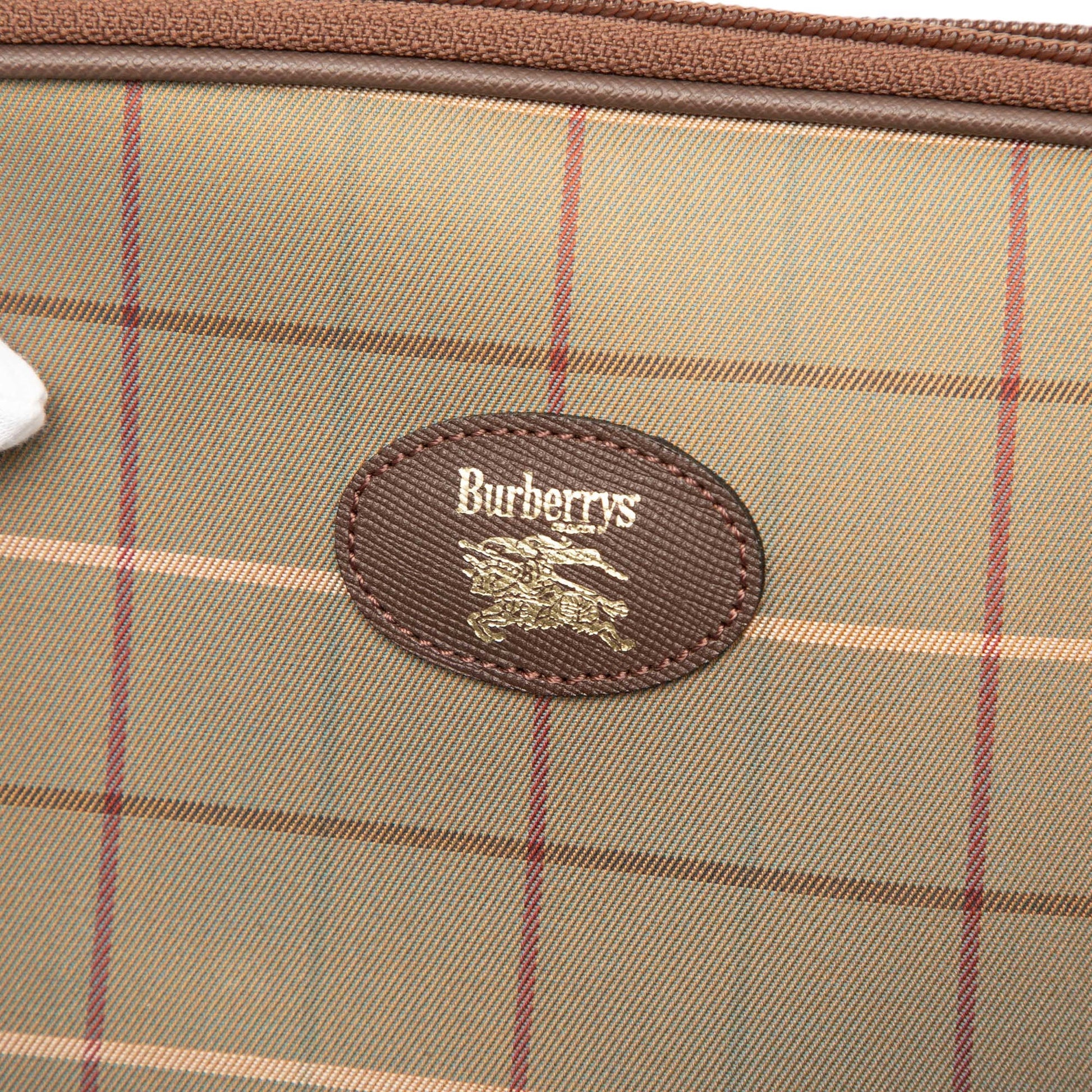 Burberry Vintage Check Canvas Clutch