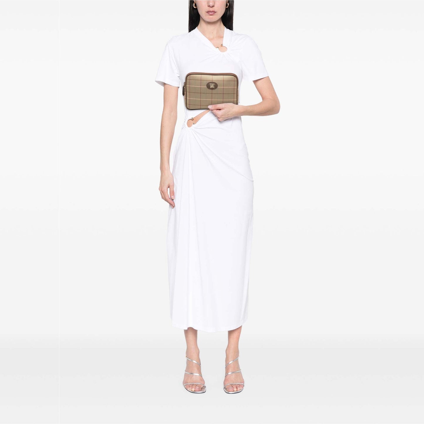 Burberry Vintage Check Canvas Clutch