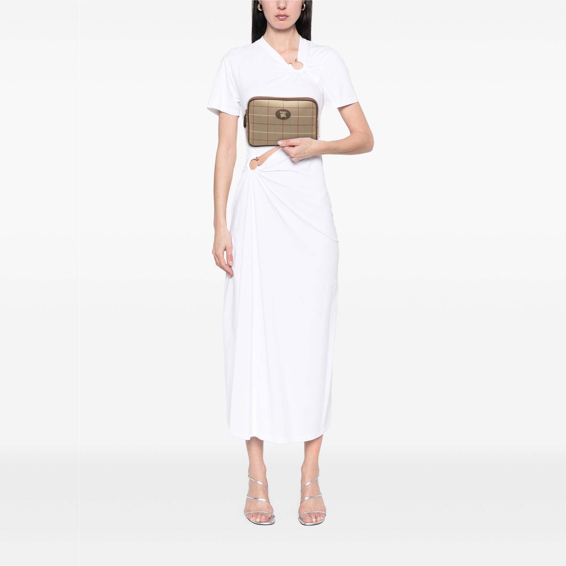 Burberry Vintage Check Canvas Clutch