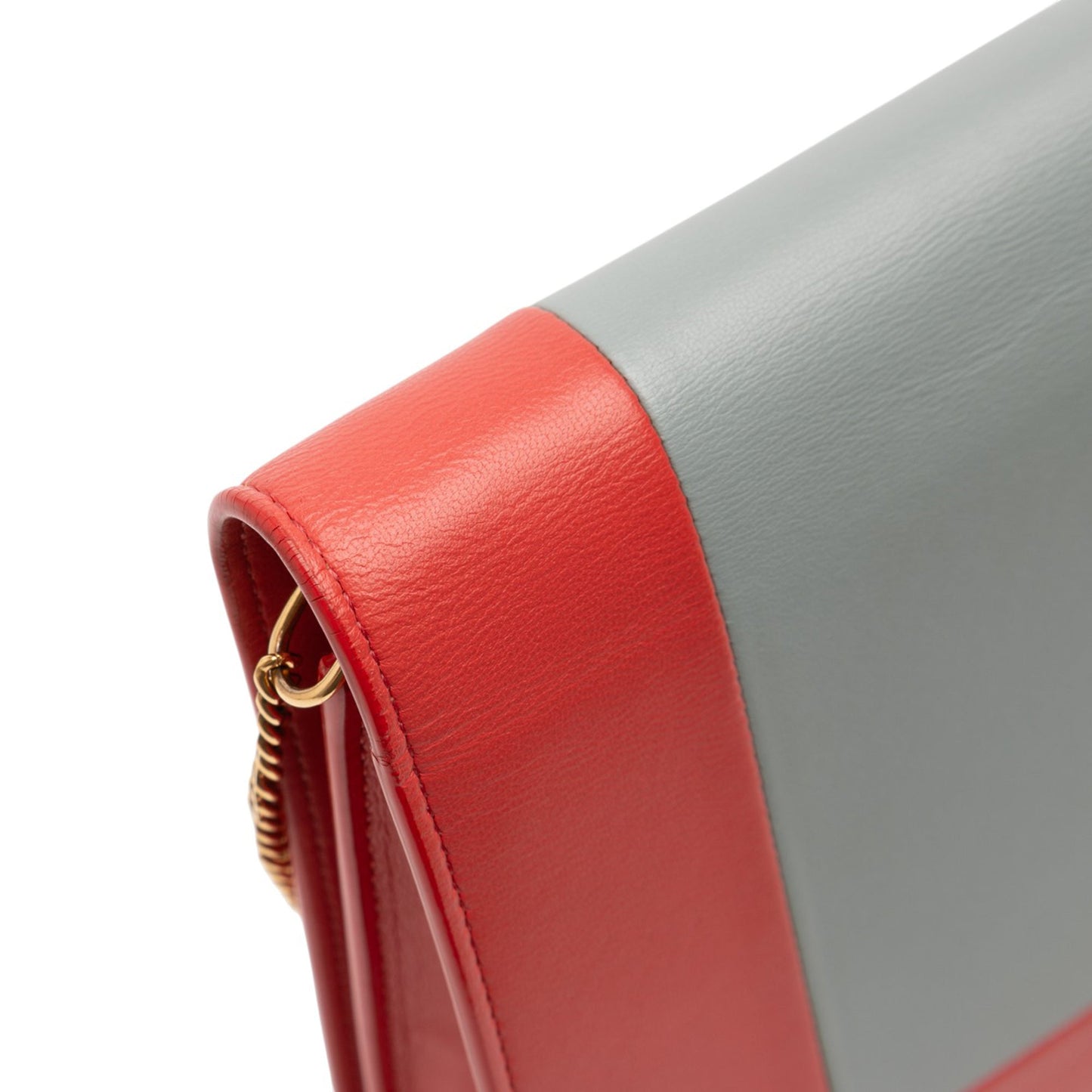 Celine Leather Frame Wallet on Chain