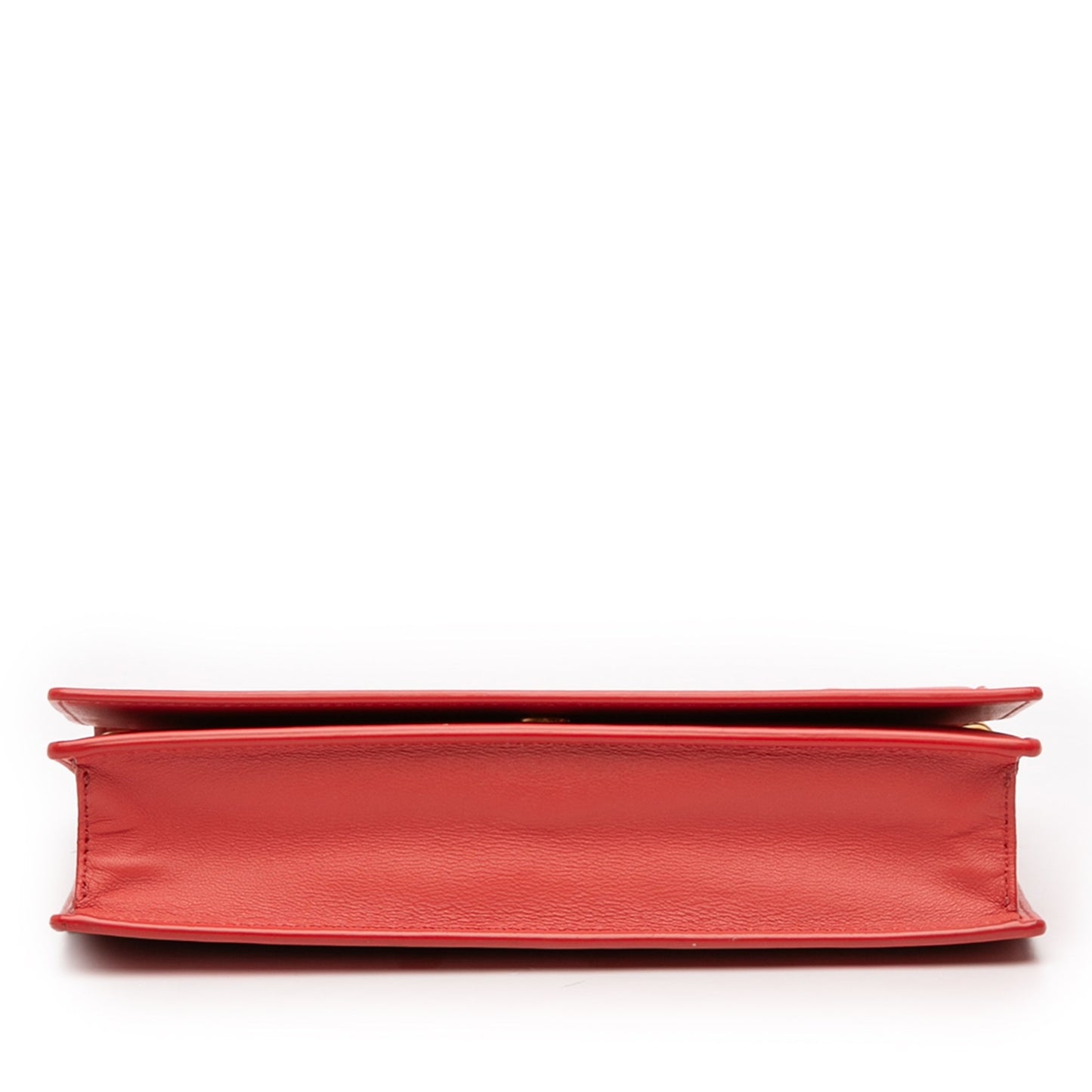 Celine Leather Frame Wallet on Chain