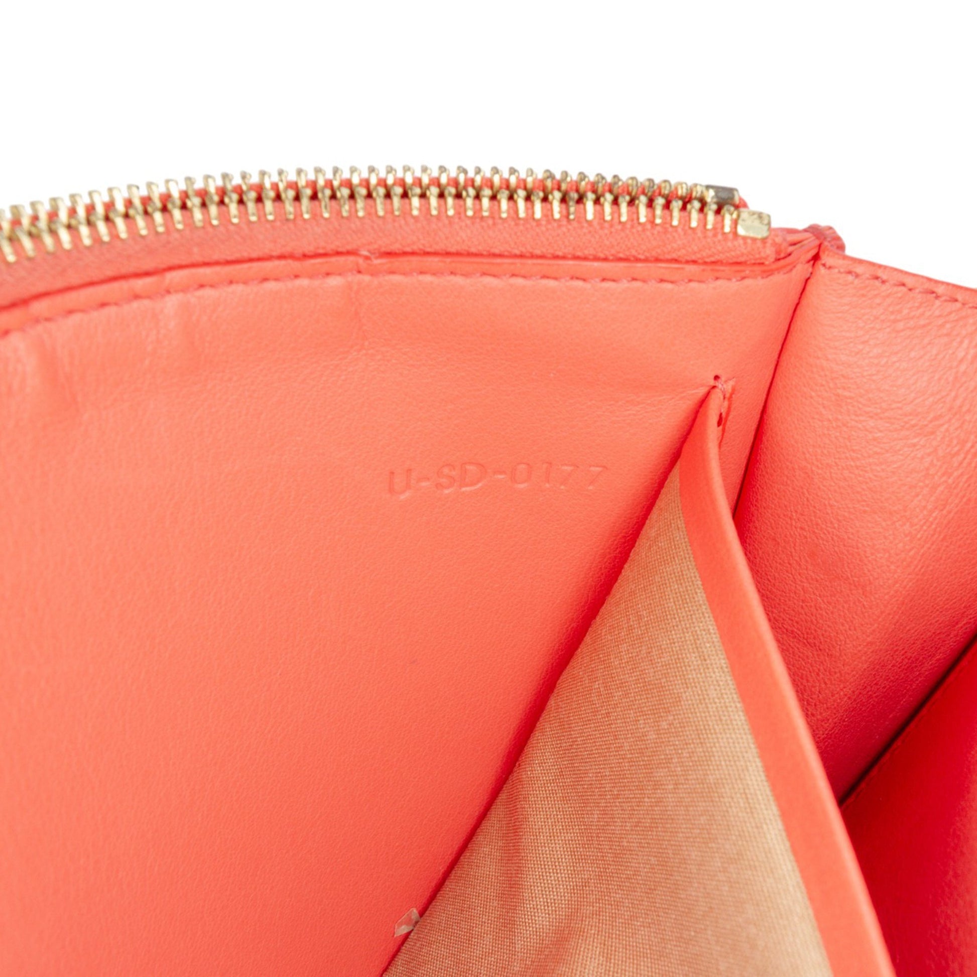 Celine Leather Frame Wallet on Chain