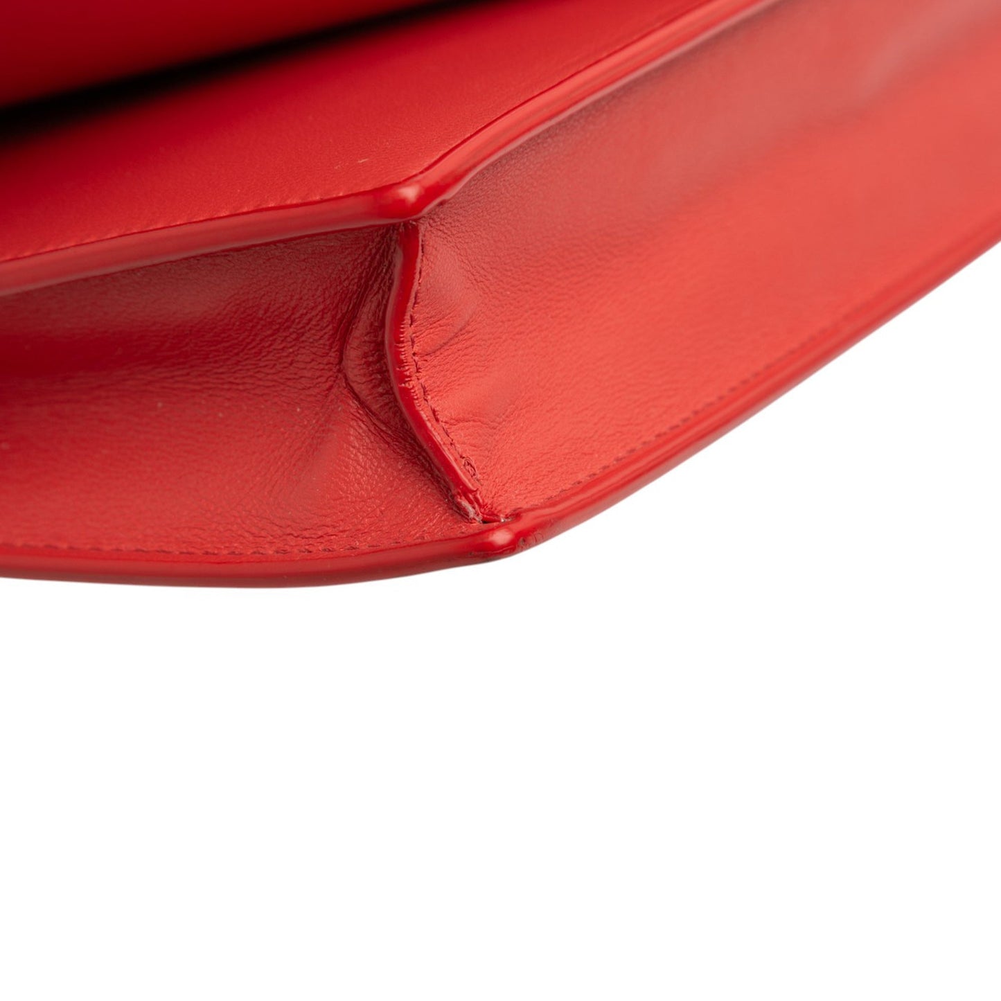 Celine Leather Frame Wallet on Chain
