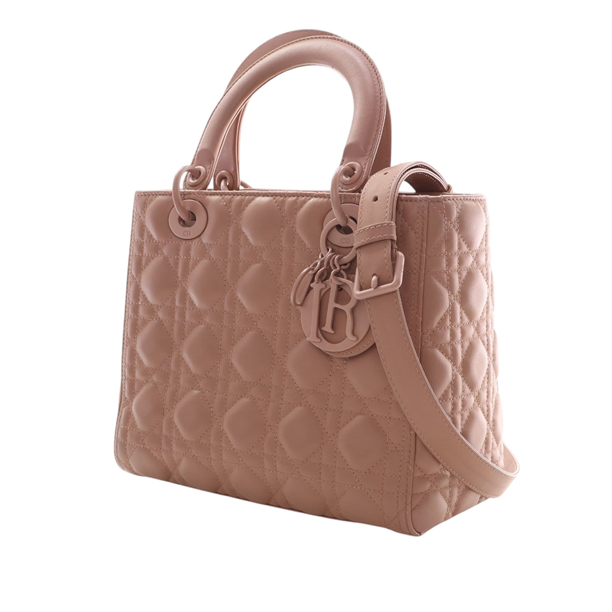 Dior Medium Ultra Matte Calfskin Cannage Lady Dior