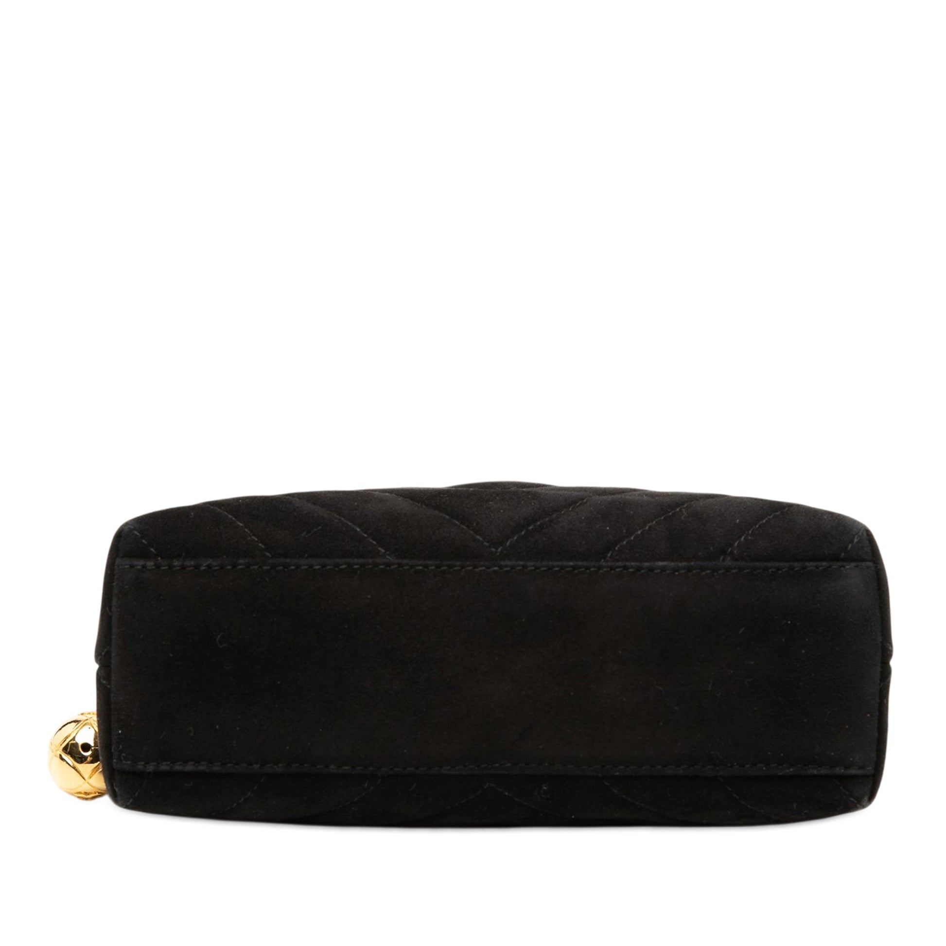 Chanel CC Diamond Quilted Suede Crossbody