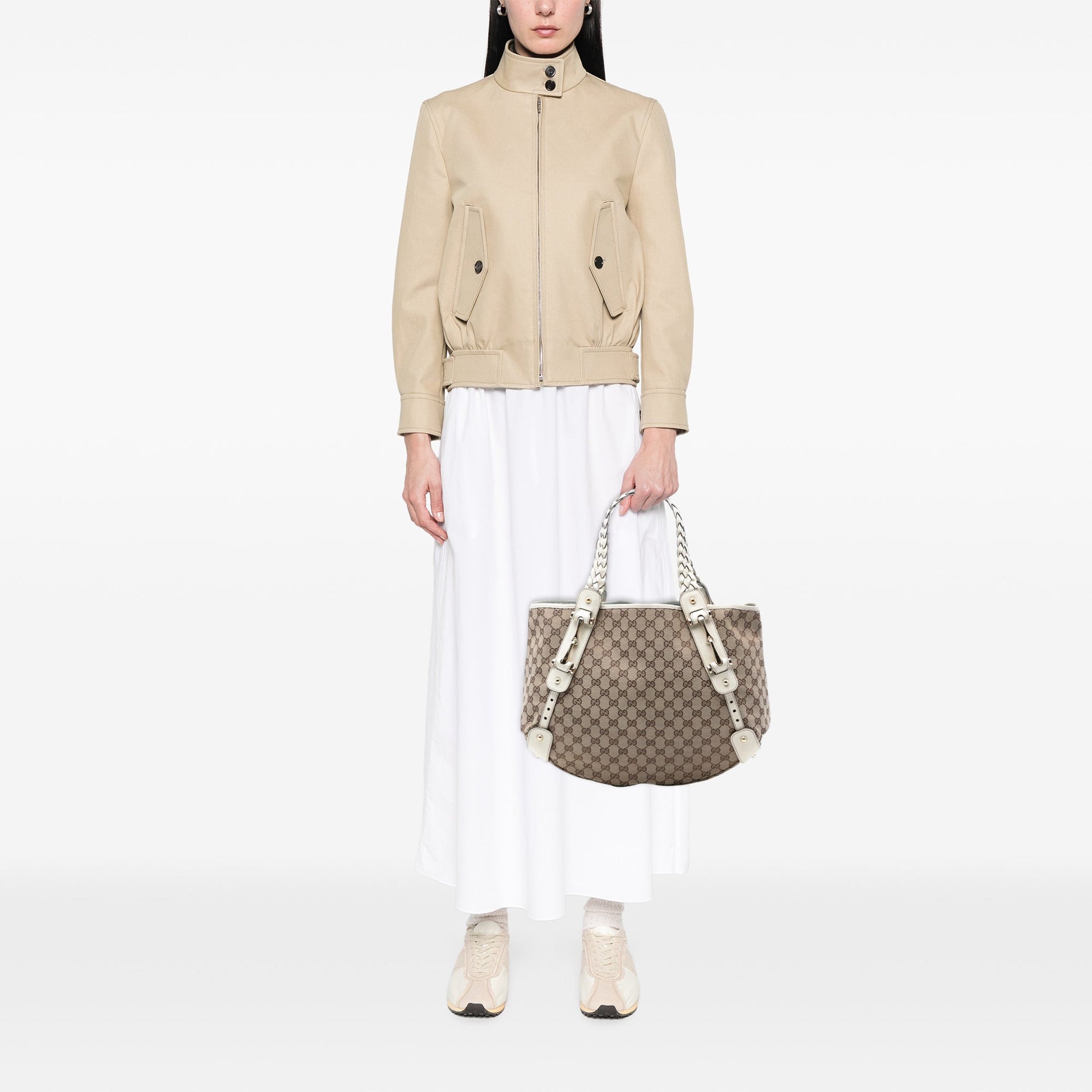 GG Canvas Horsebit Pelham Shoulder Bag