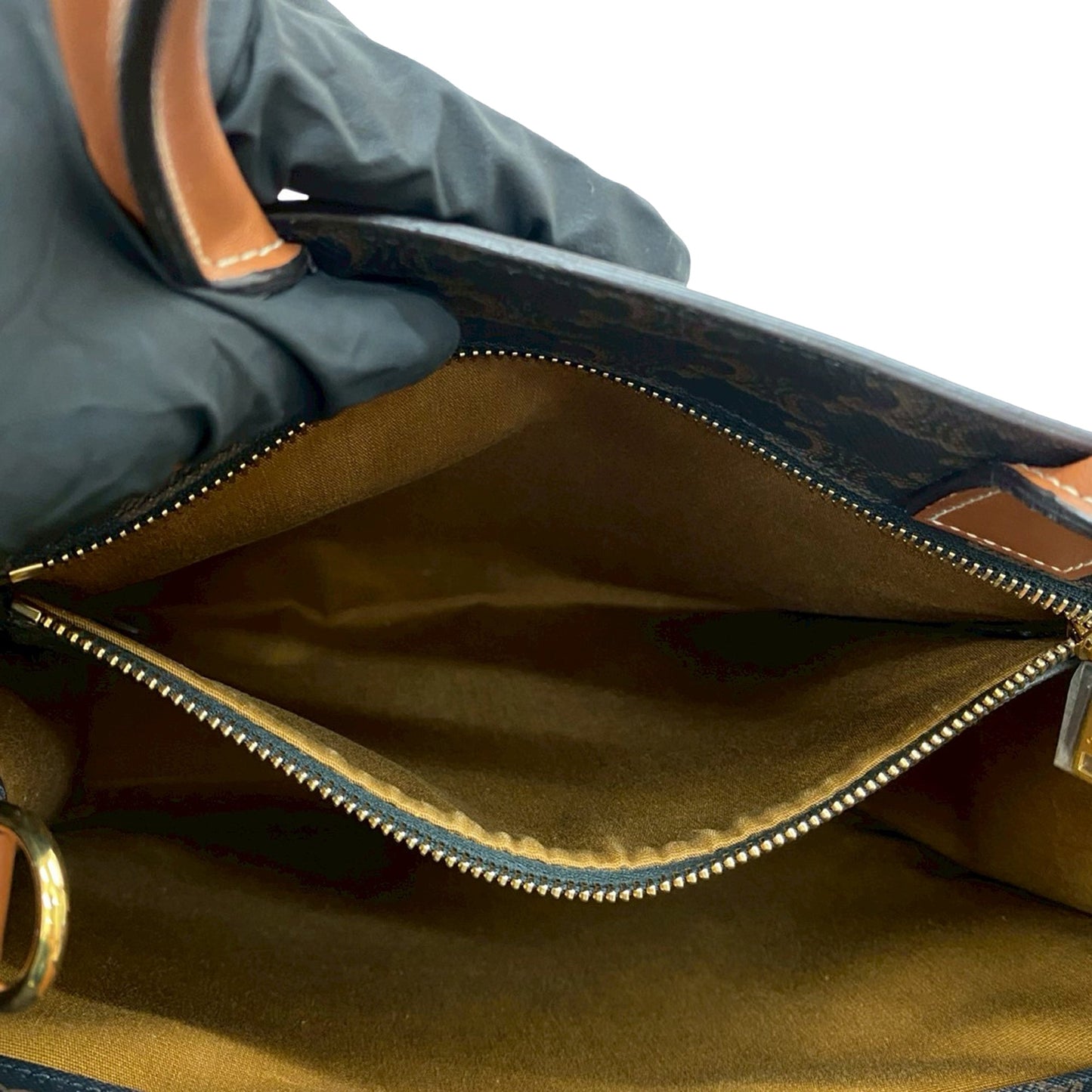 Celine Small Triomphe Coated Canvas Vertical Cabas Tote