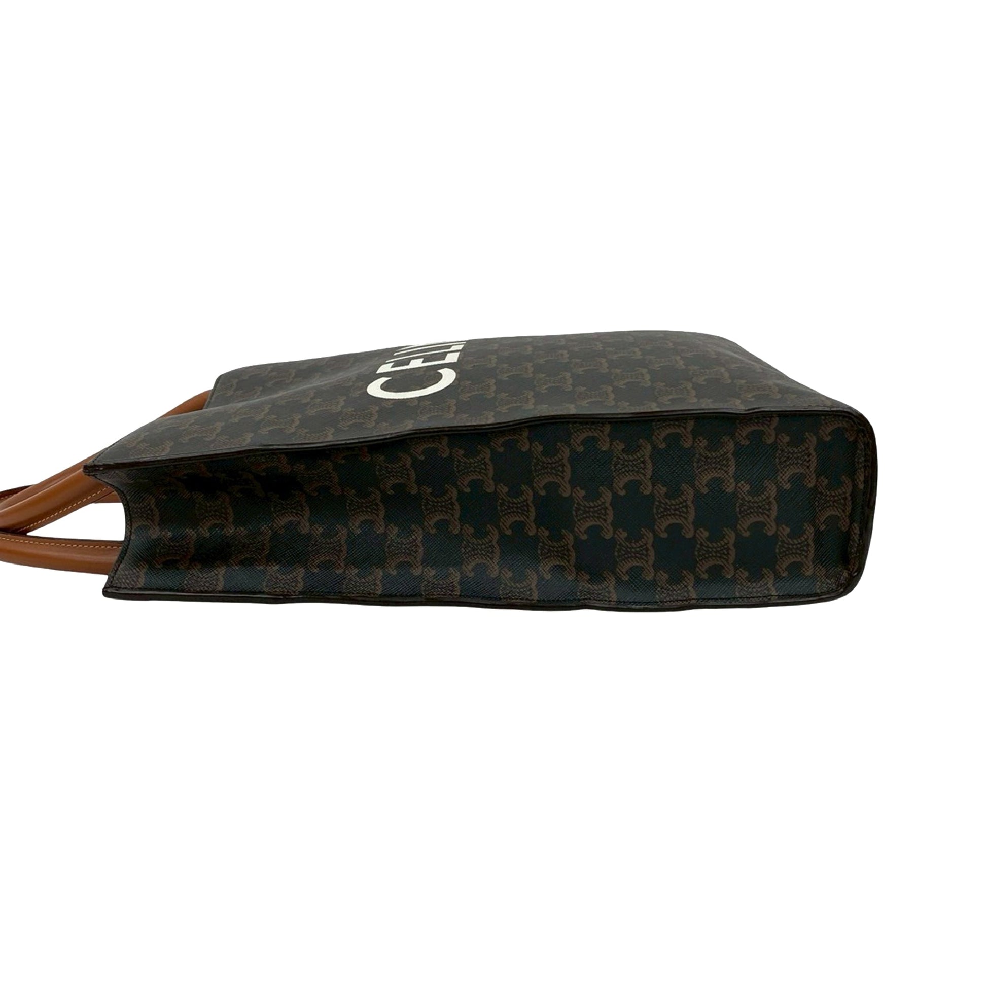 Celine Small Triomphe Coated Canvas Vertical Cabas Tote
