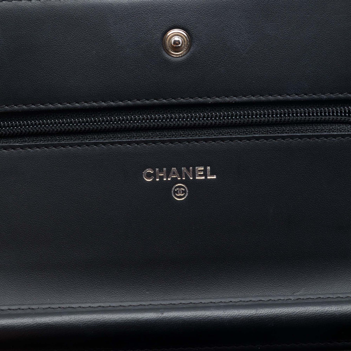 Chanel CC Quilted Patent Wallet On Chain