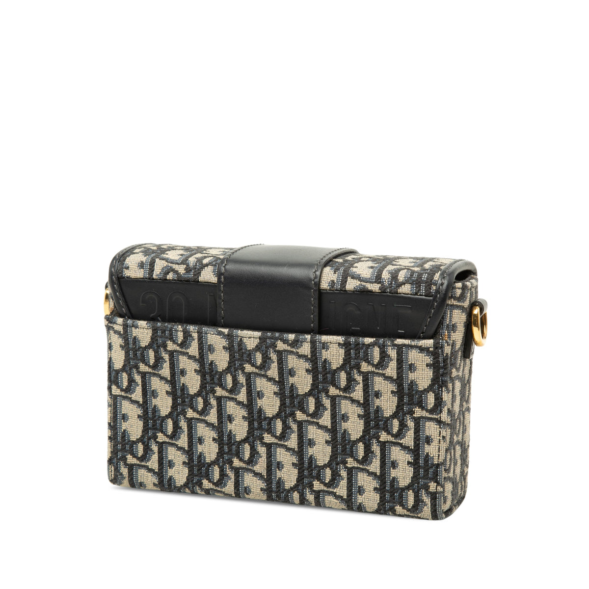 Dior Oblique Canvas 30 Montaigne Box Bag — Blue