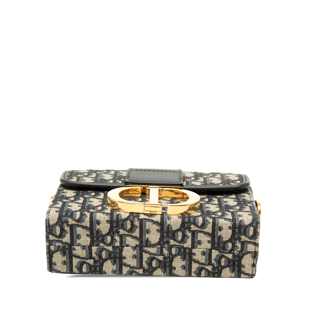 Dior Oblique Canvas 30 Montaigne Box Bag — Blue