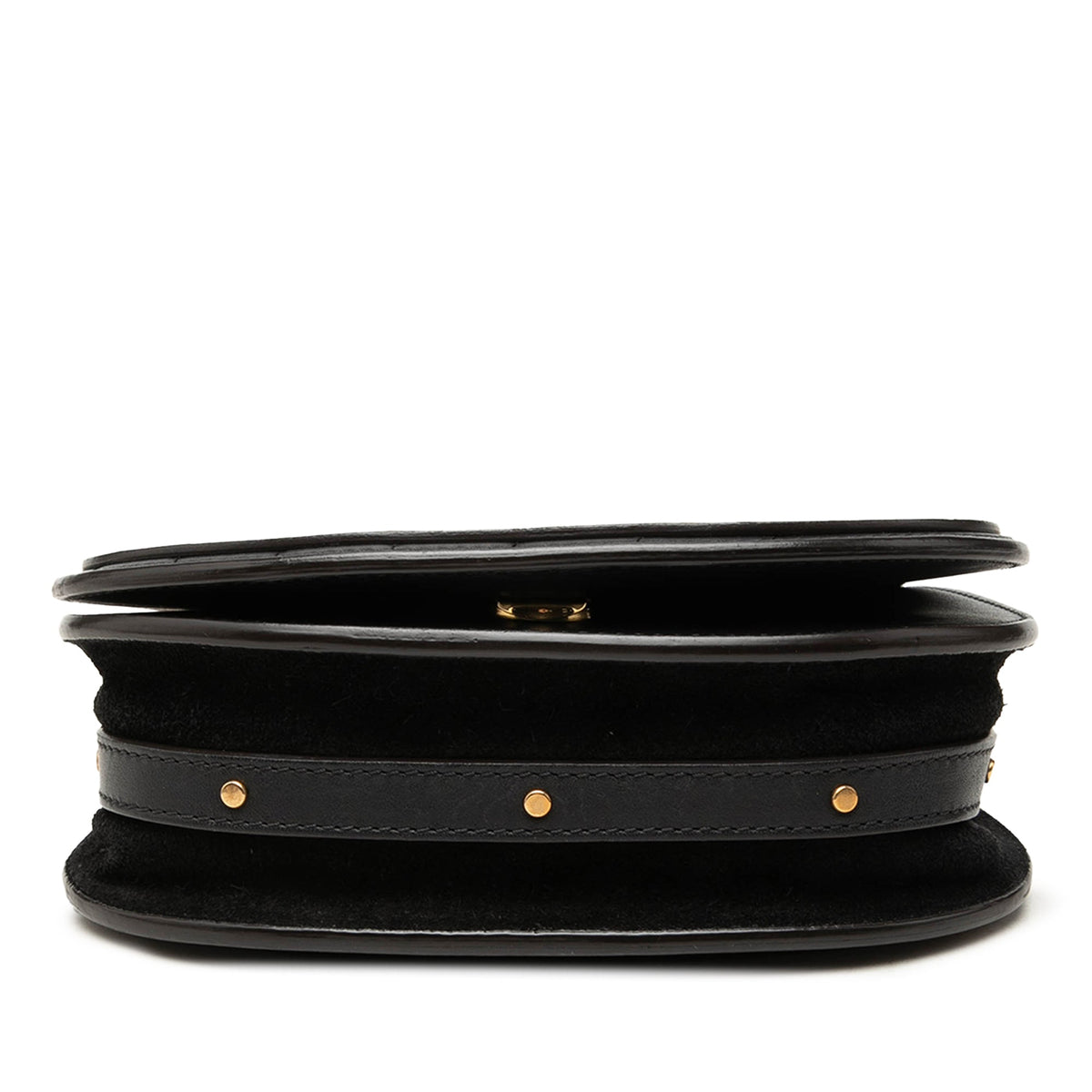 Chloé Small Quilted Leather Nile Bracelet Satchel — Black