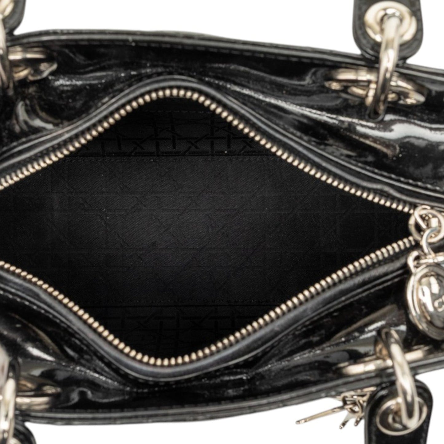 Dior Medium Patent Cannage Lady Dior