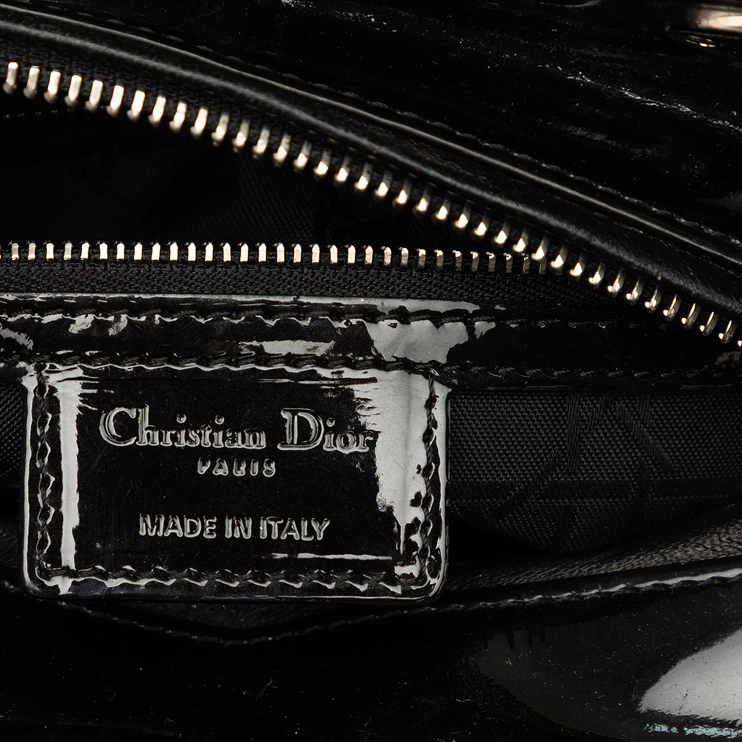 Dior Medium Patent Cannage Lady Dior