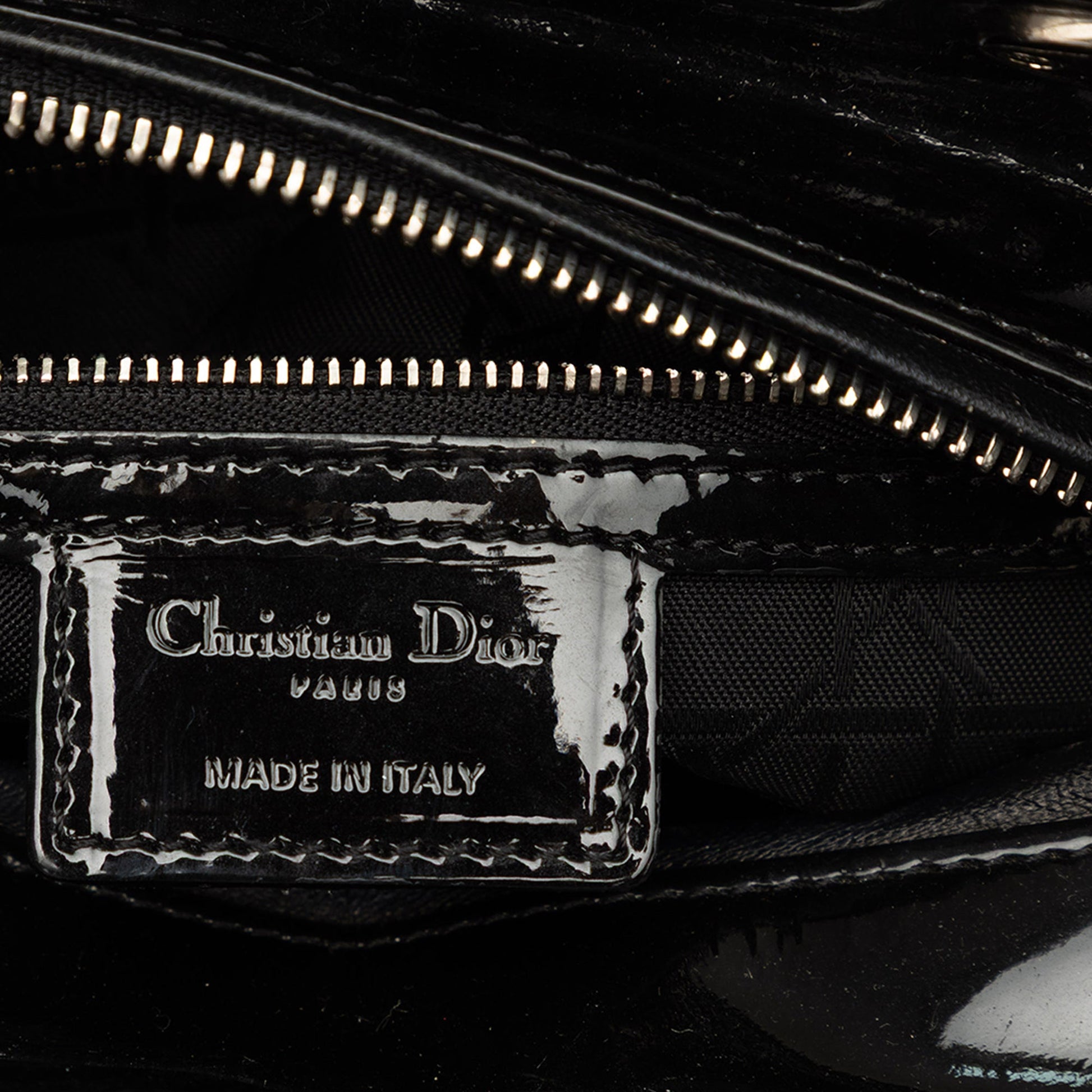Dior Medium Patent Cannage Lady Dior