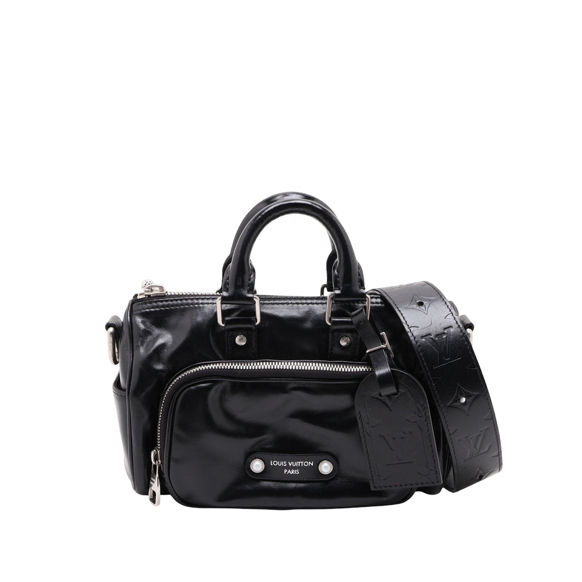 Louis Vuitton Glossy Calfskin Keepall Cargo Bandouliere 25