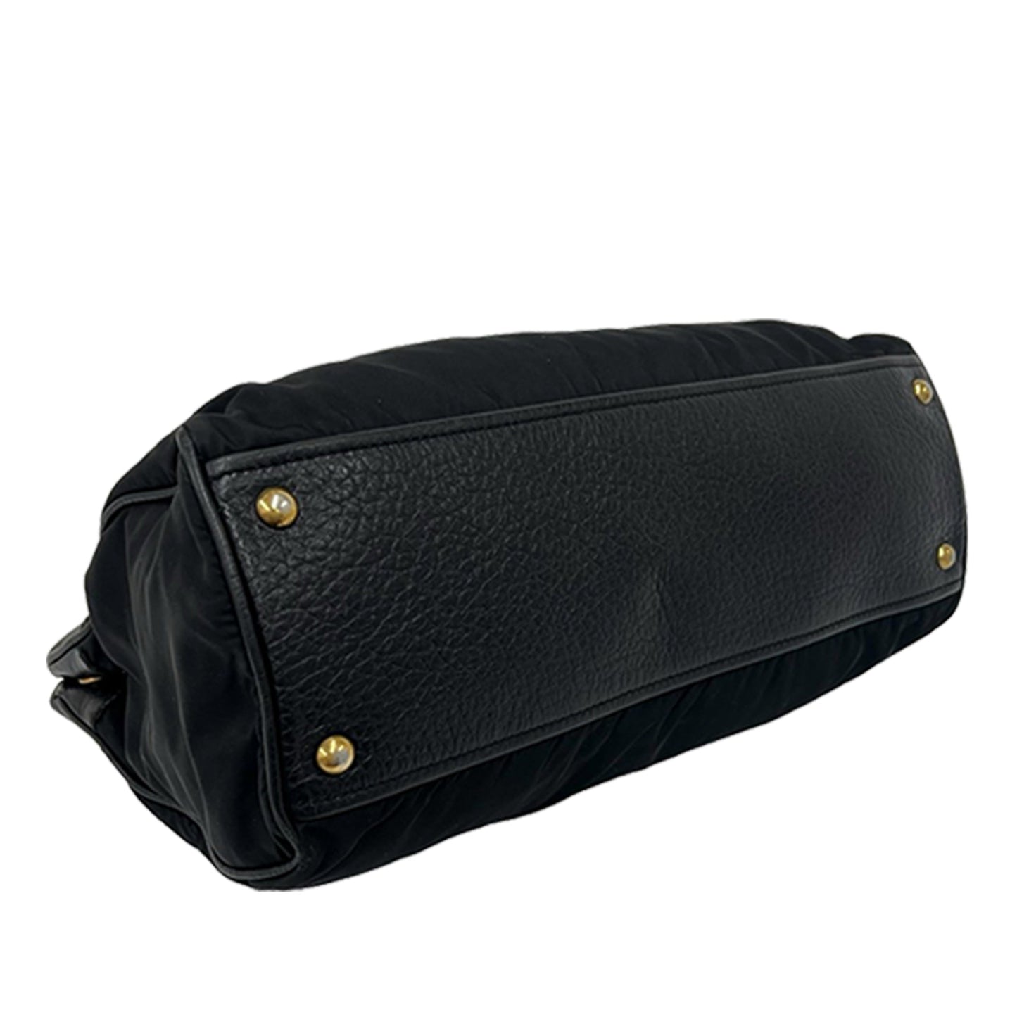 Prada Tessuto and Vitello Daino Tote