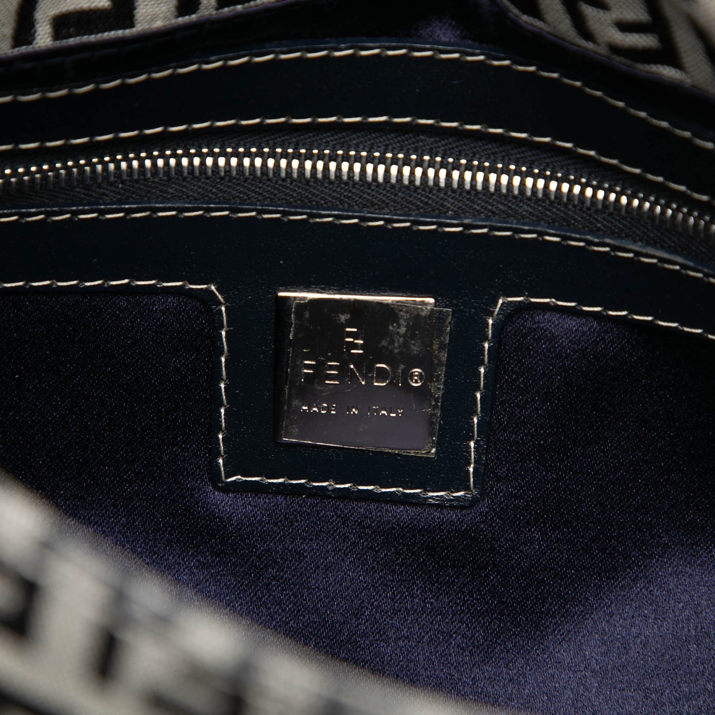 Fendi Zucchino Canvas Baguette