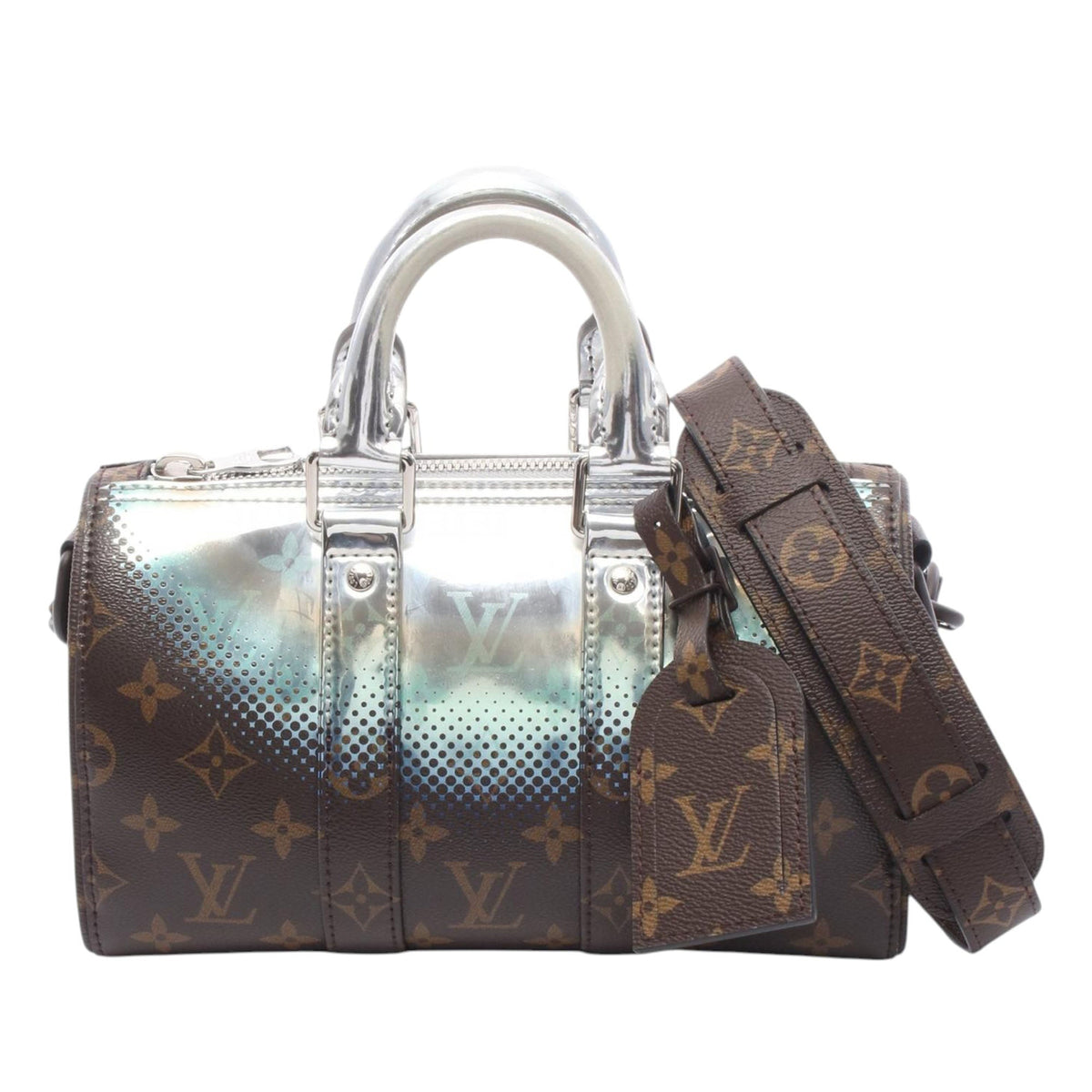 Louis Vuitton Monogram Metallic Nebula Keepall Bandouliere 25