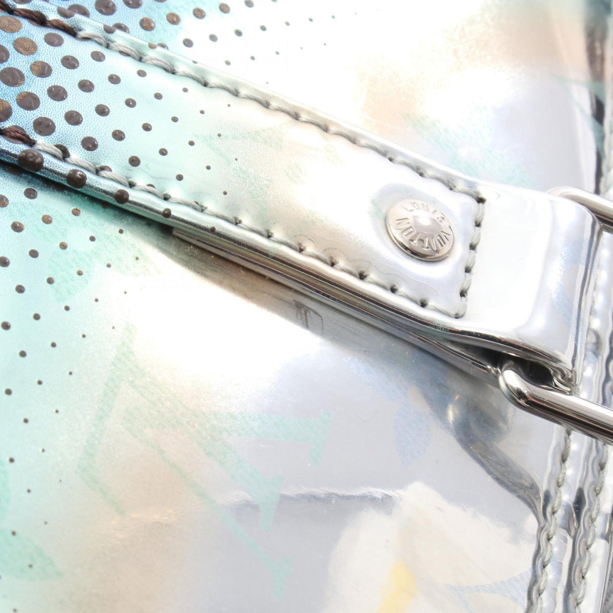 Louis Vuitton Monogram Metallic Nebula Keepall Bandouliere 25