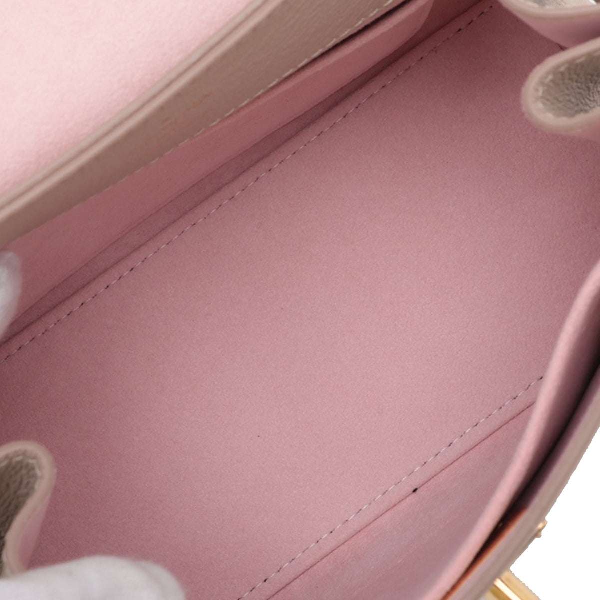 Louis Vuitton Taurillon Mini LockMe Ever — Beige