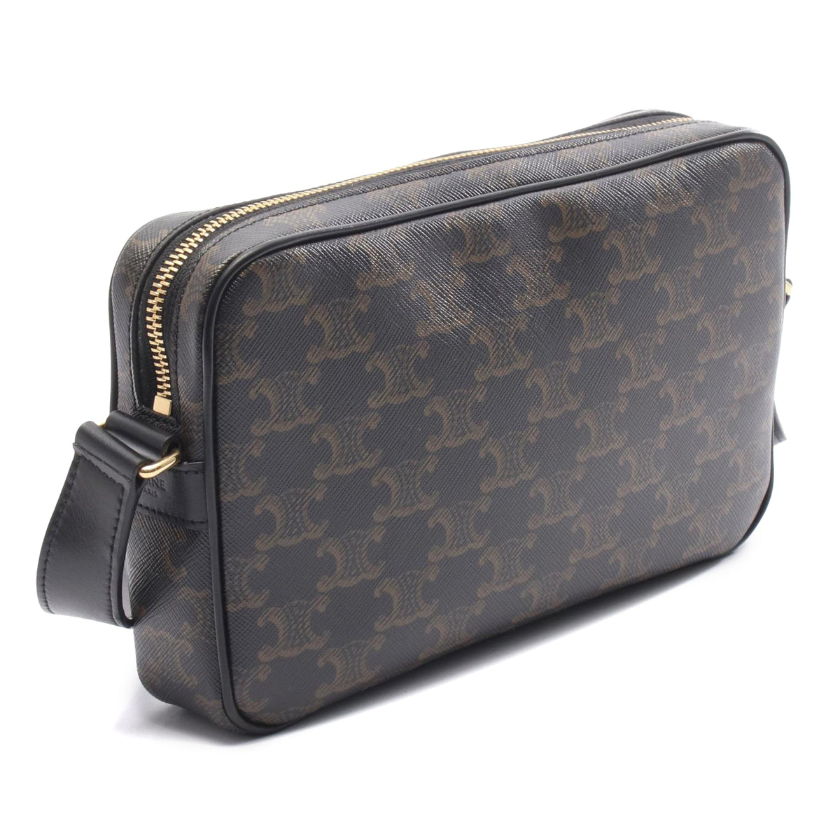 Celine Medium Triomphe Coated Canvas Messenger Bag