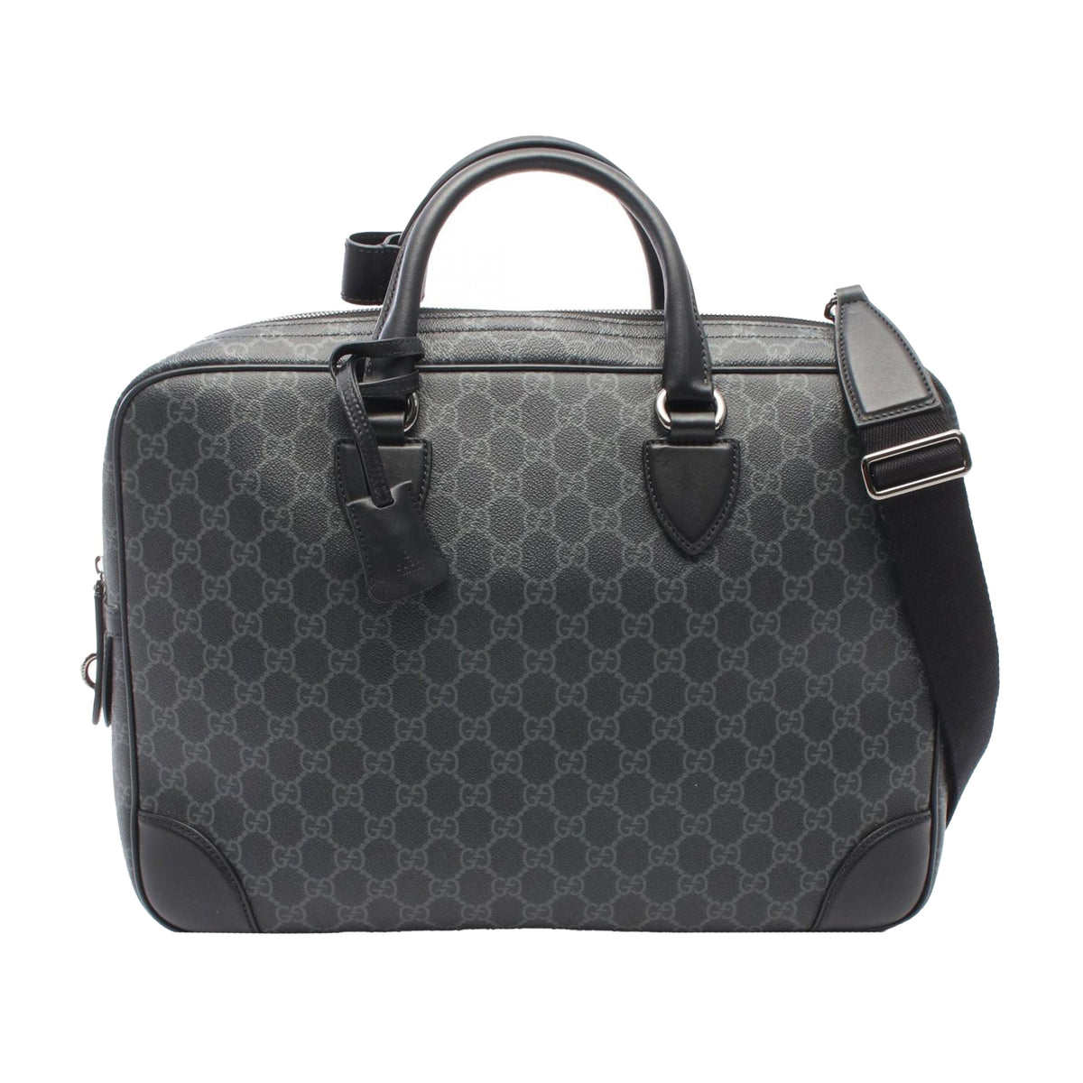 Gucci Medium GG Supreme Emblem Briefcase