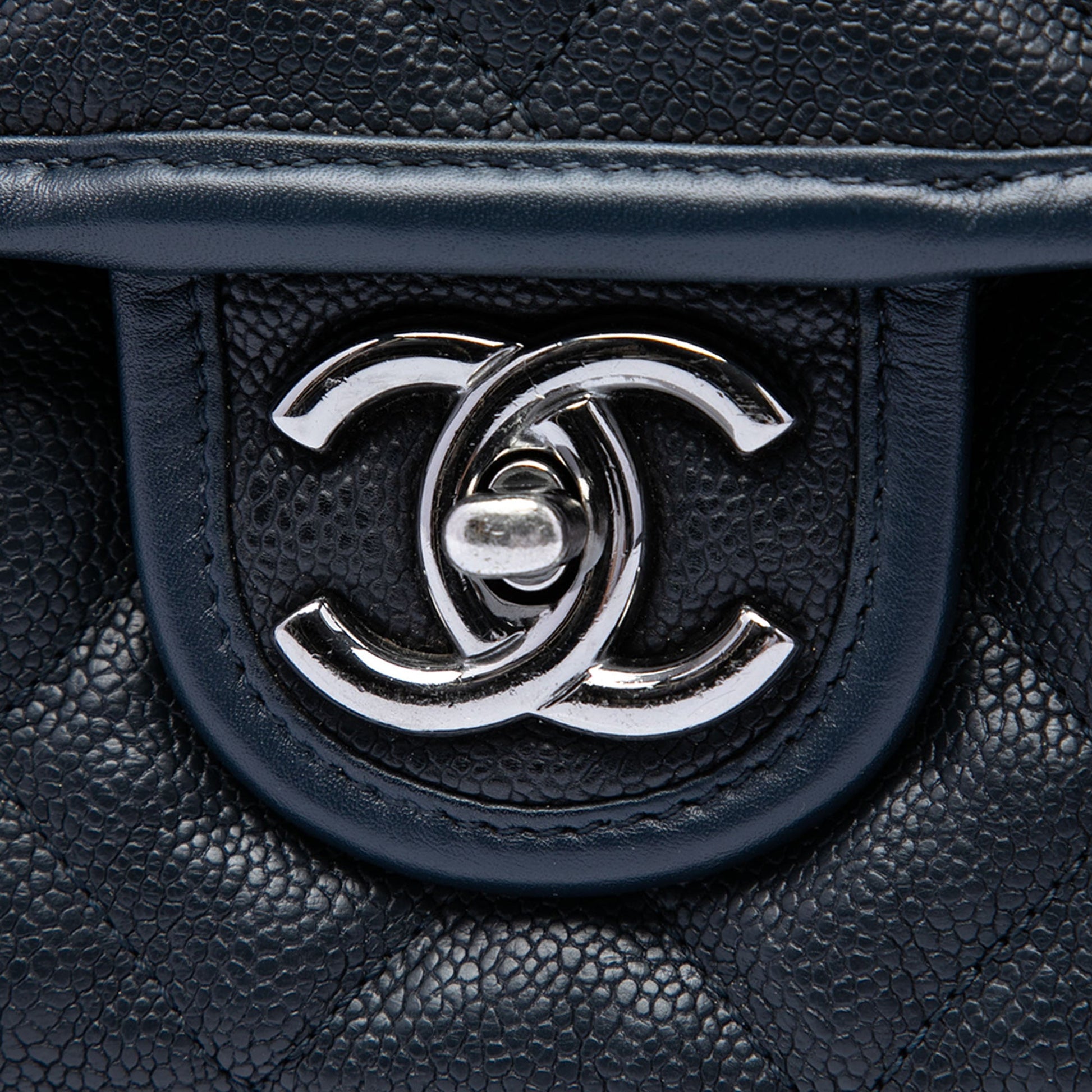 Chanel Medium Quilted Caviar French Riviera Flap