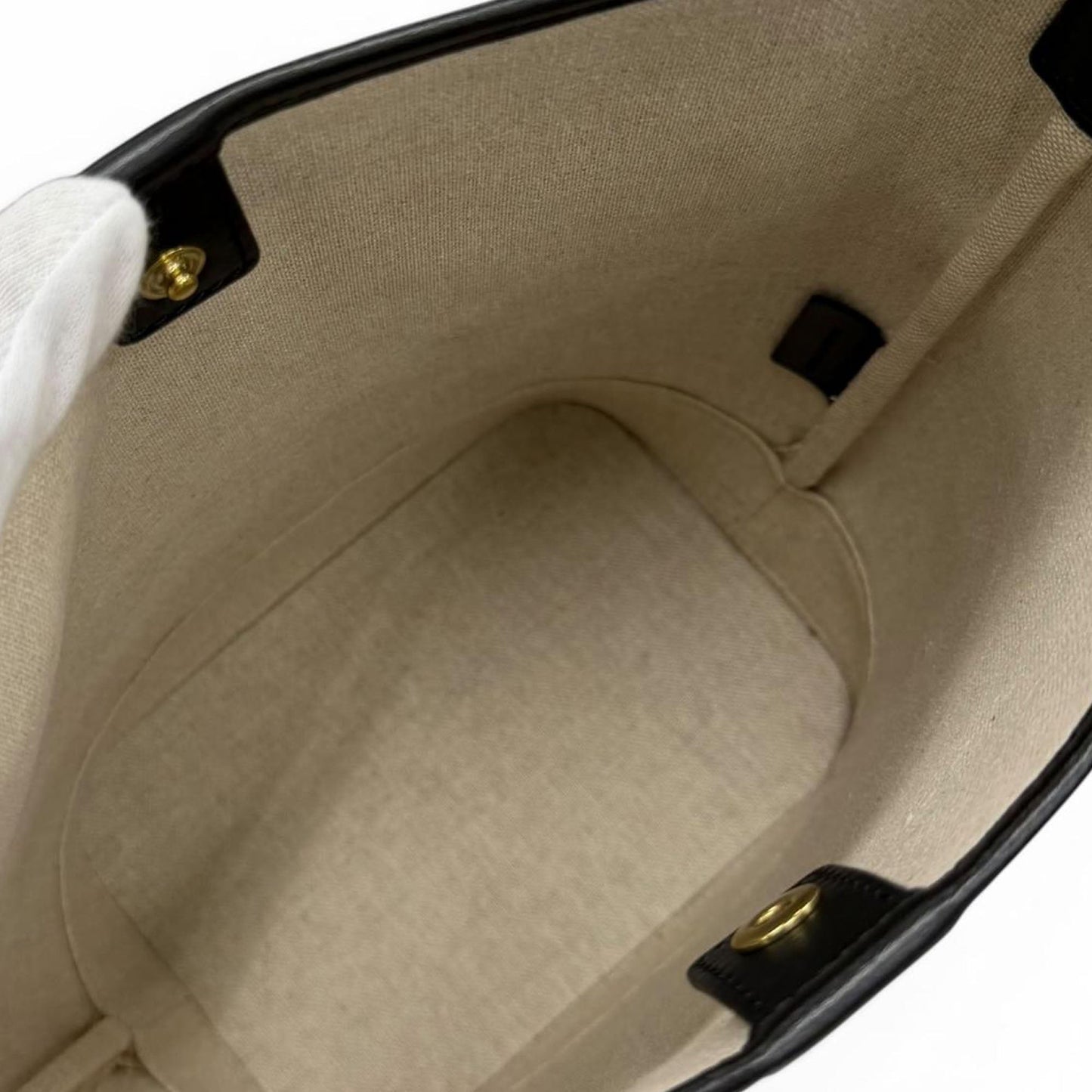 Celine Small Triomphe Embroidered Canvas Bucket Bag