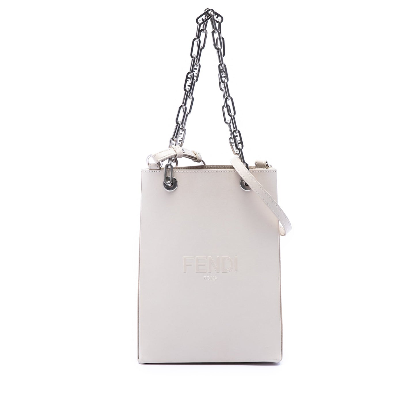 Fendi Small Leather Shopping Tote