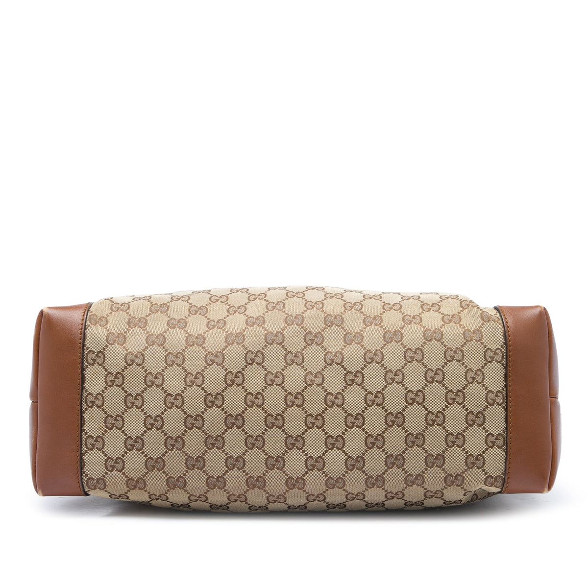 Gucci GG Canvas Web Tote — Beige
